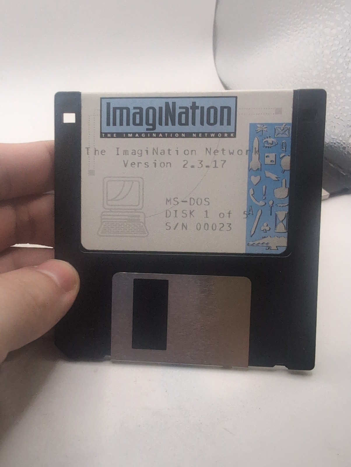 The Sierra Network ImagiNation Version 2.3 MS-DOS PC 3.5″ HD Disc