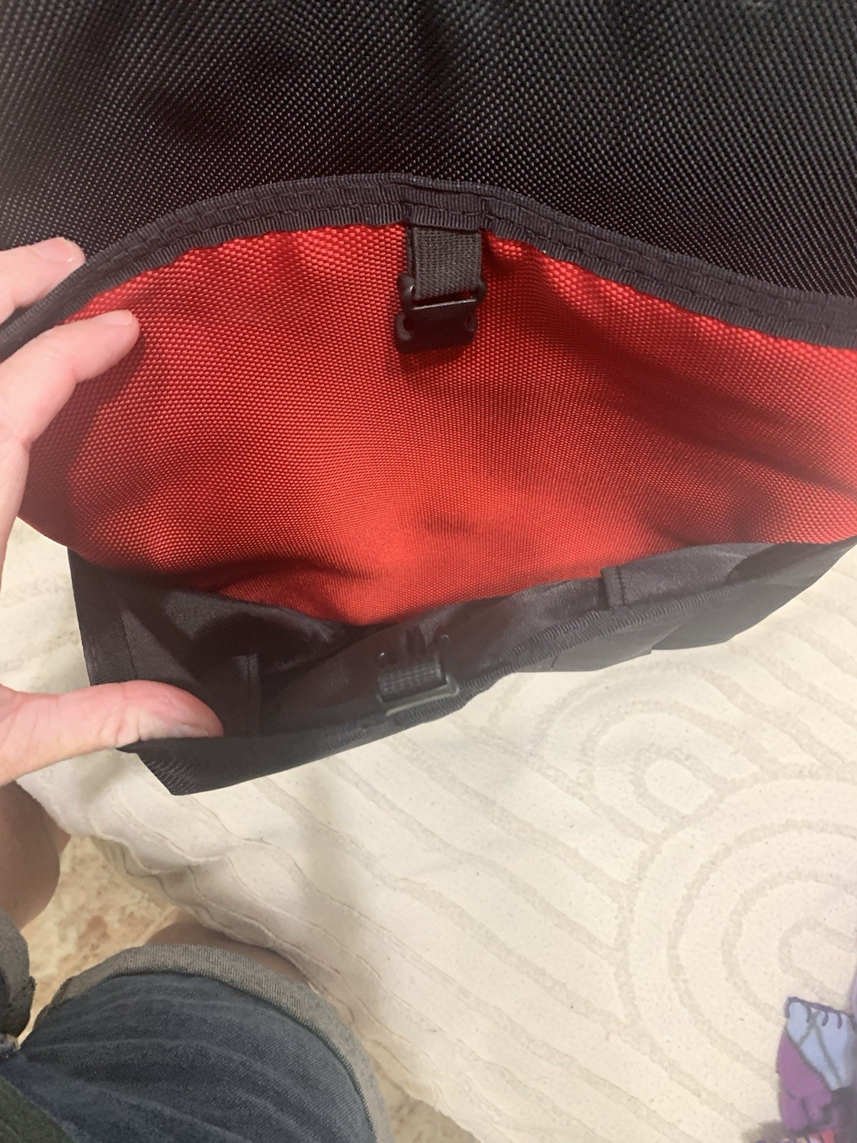 Sony PlayStation PS3 Backpack Padded Travel Carry Case Black/Red