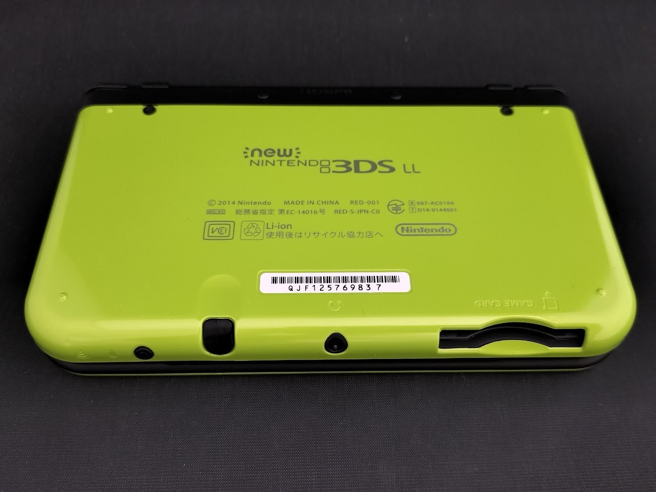 B763 Nintendo new 3DS LL XL console Lime Green x Black Japan w/pen fx