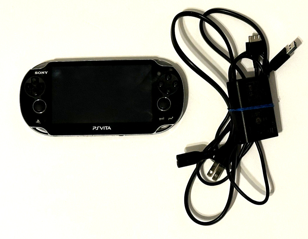 Sony PlayStation Vita OLED PCH 1101 Color Black with Charger + 16gb Memory Card