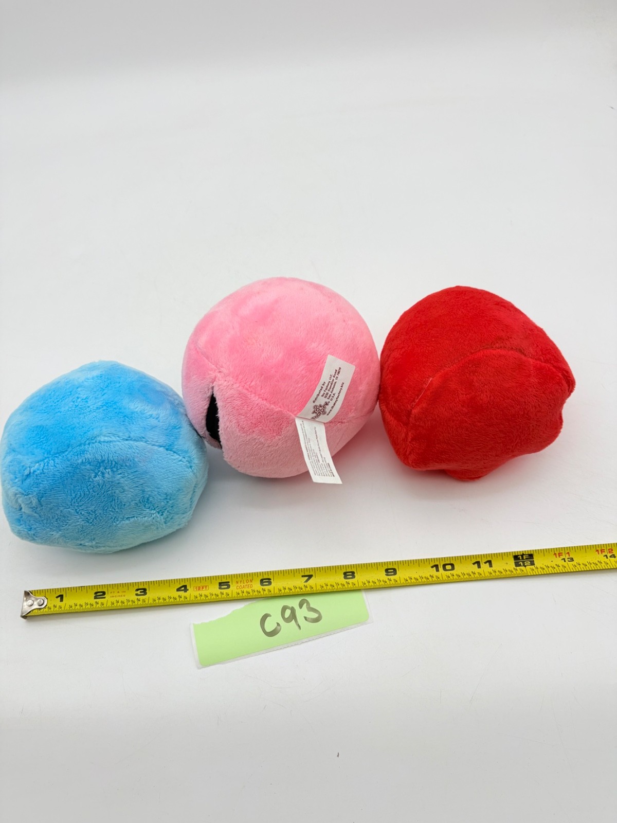 Pac Man Plush Ghost Lot Capcom Game Collectibles Pink Red Blue Set 3 PCS