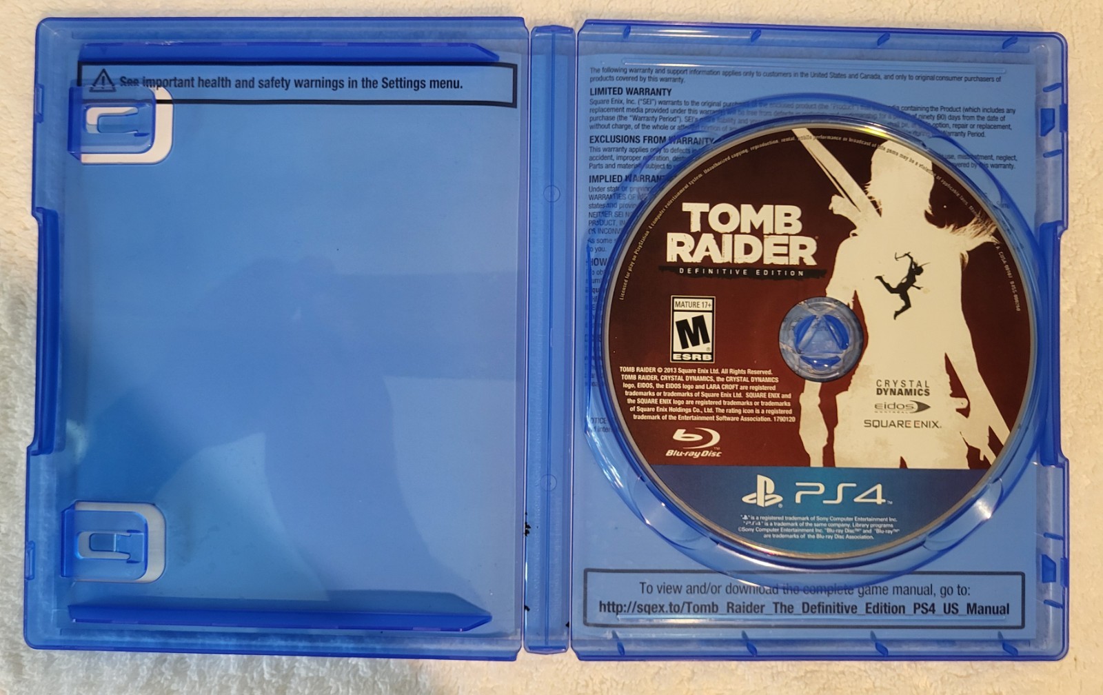 Tomb Raider & Shadow of the Tomb Raider Steelbook Edition Lot PlayStation 4 PS4