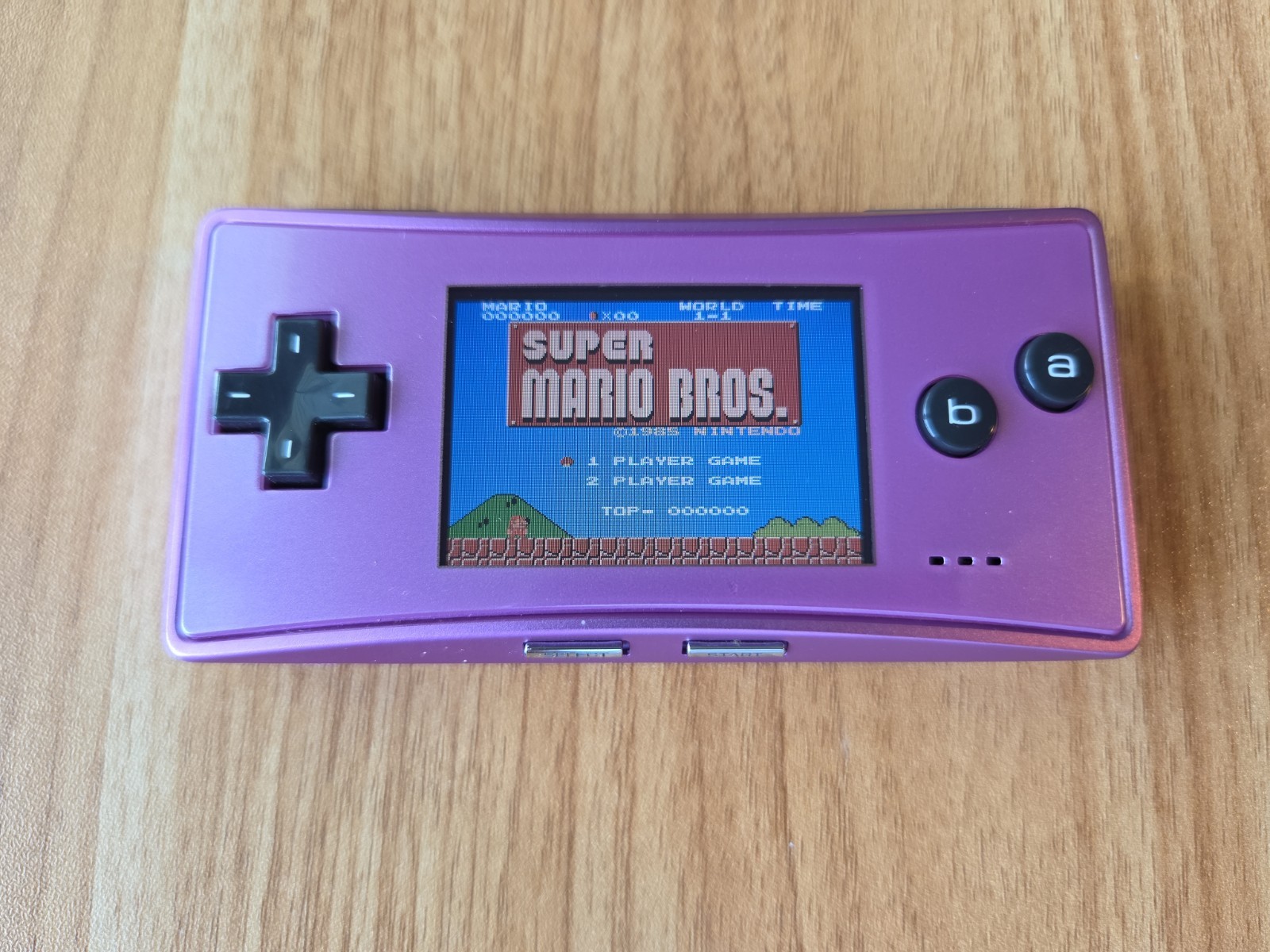 Nintendo Game Boy Micro Purple — GREAT Condition w/Charger — US Seller
