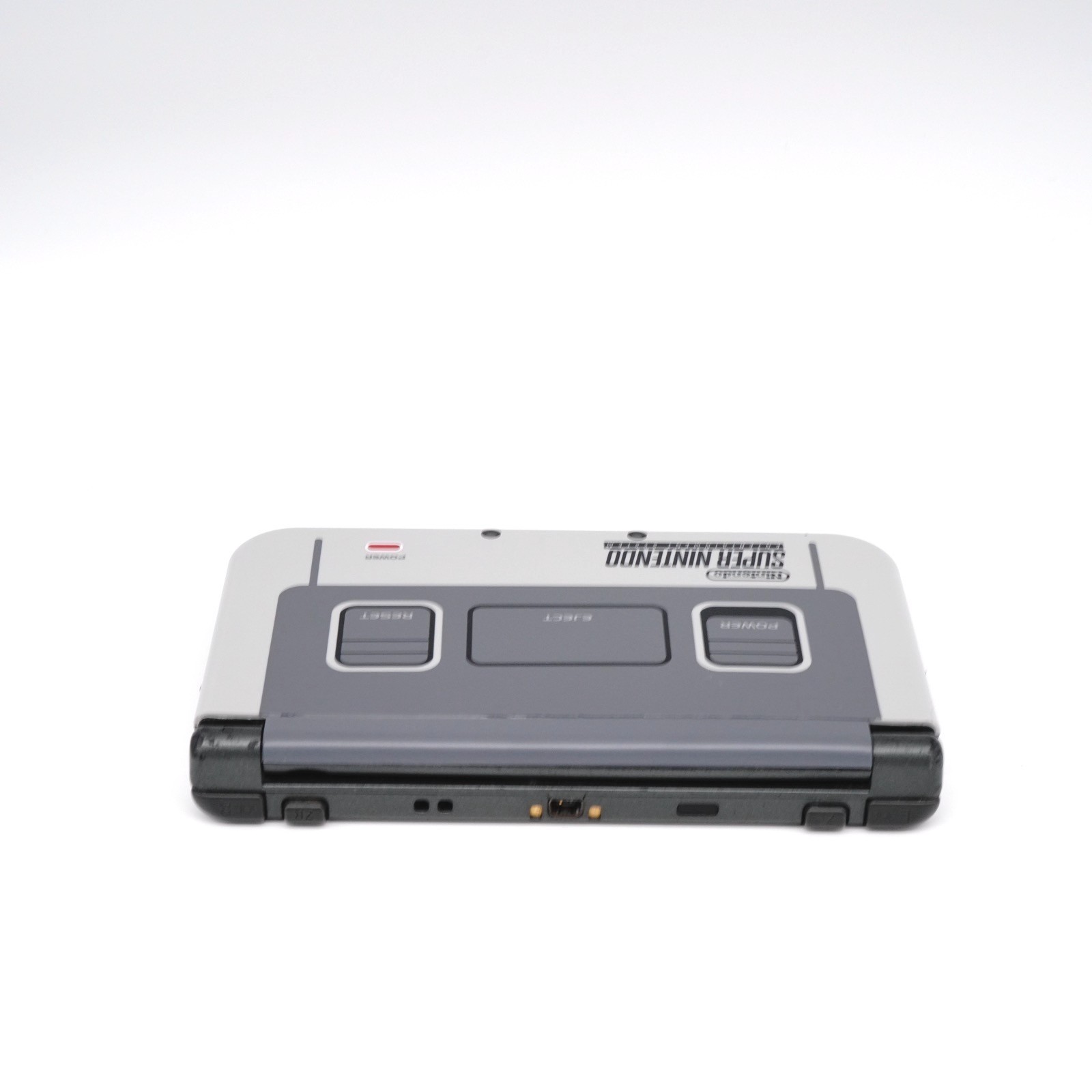 Nintendo NEW 3DS XL LL w/ SNES Retro Gray Console Plates (USA Seller)