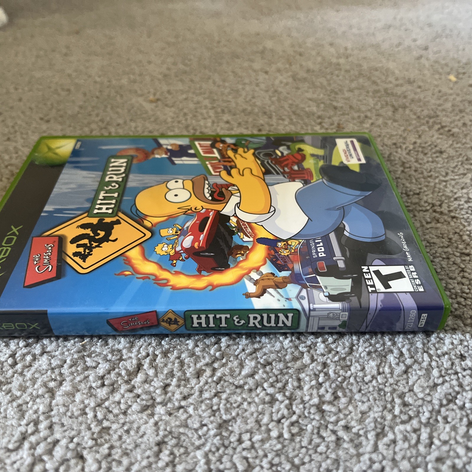 The Simpsons: Hit & Run (Microsoft Xbox, 2003) Case & Cover Art Only – No Game
