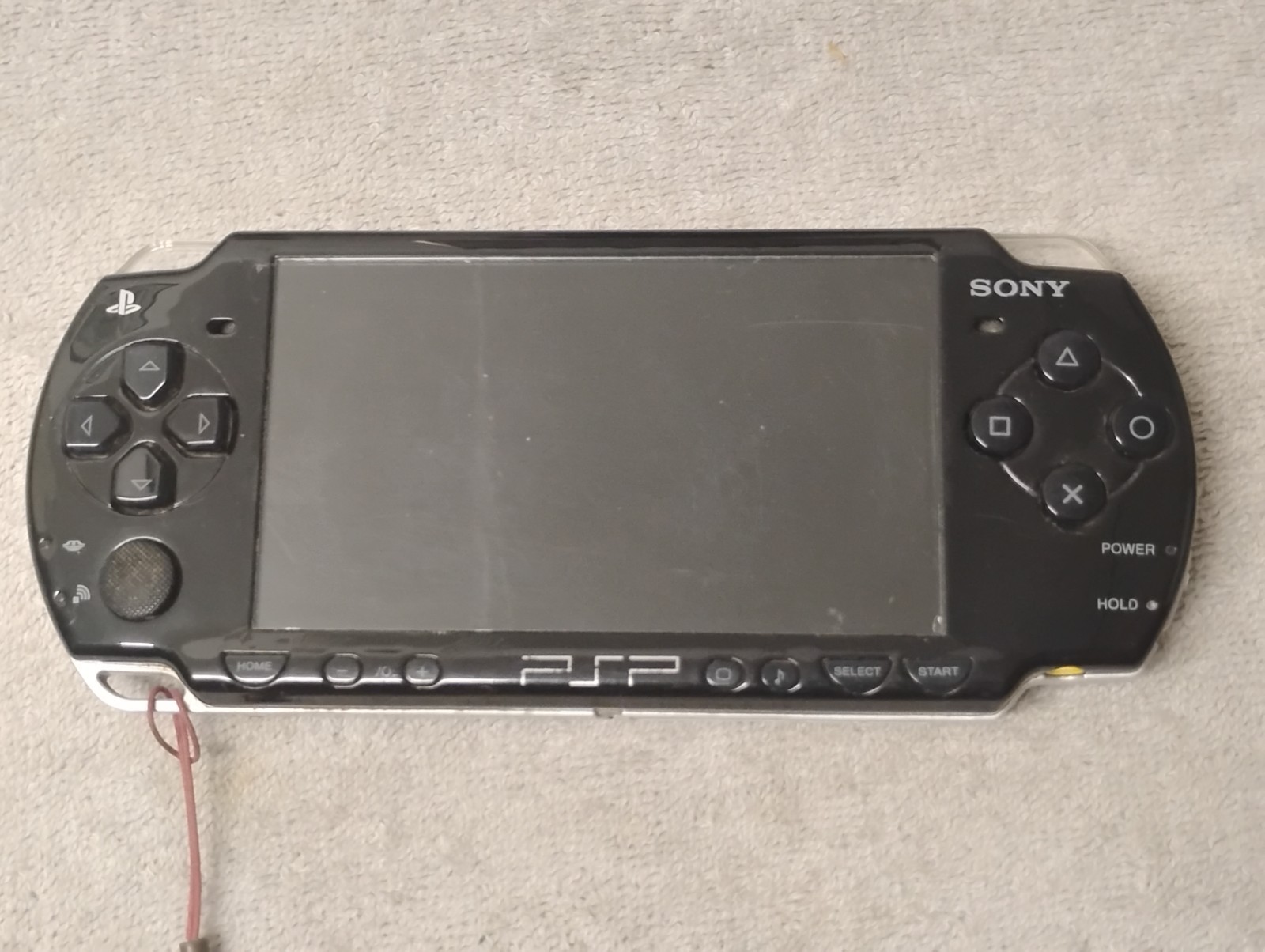 BLACK Sony PSP 1000 System w/ Charger & Memory Stick Duo *NO Battery