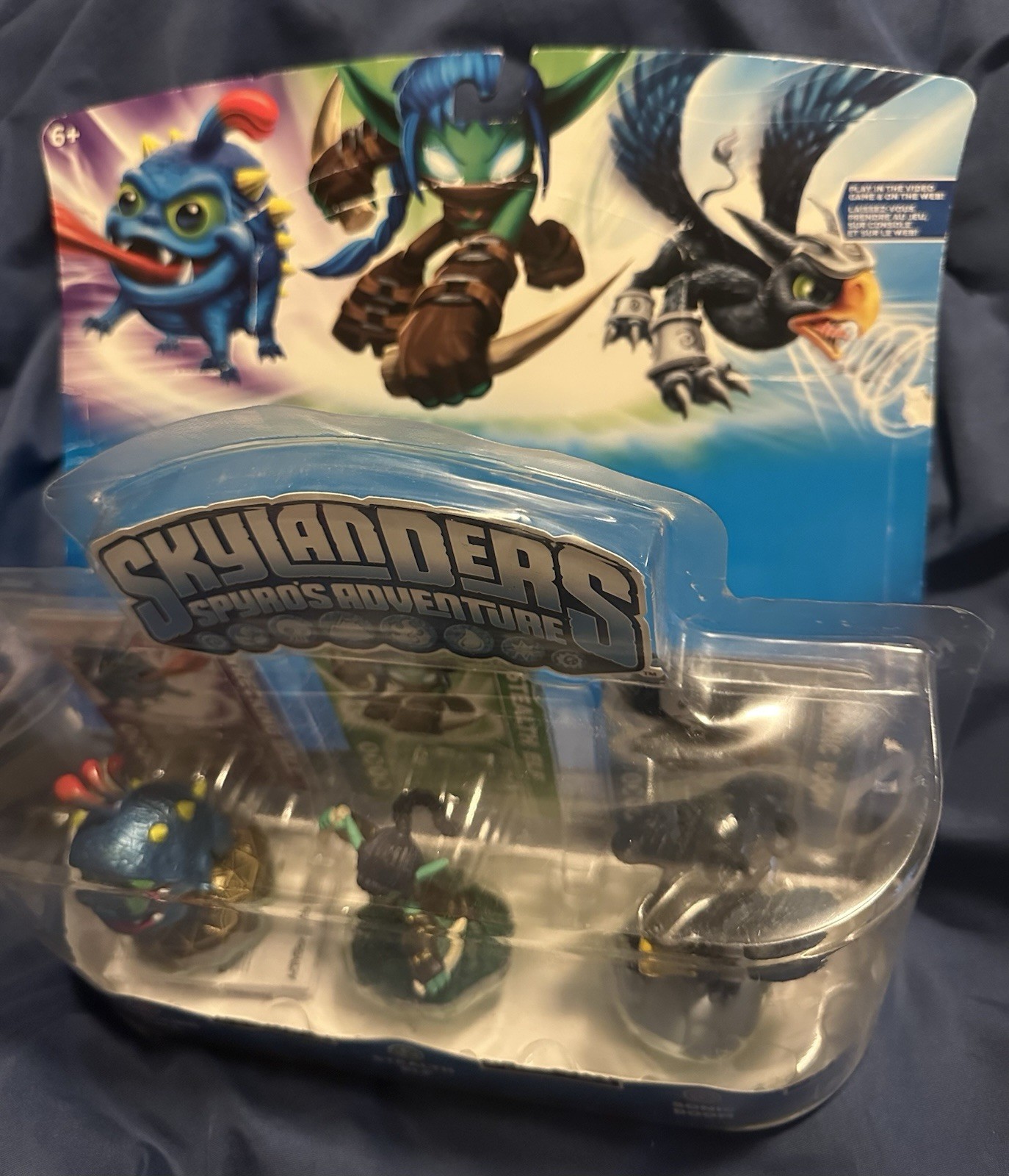2011 Skylanders 3-Pack Wrecking Ball Stealth Elf Sonic Boom Figures Spyros NEW