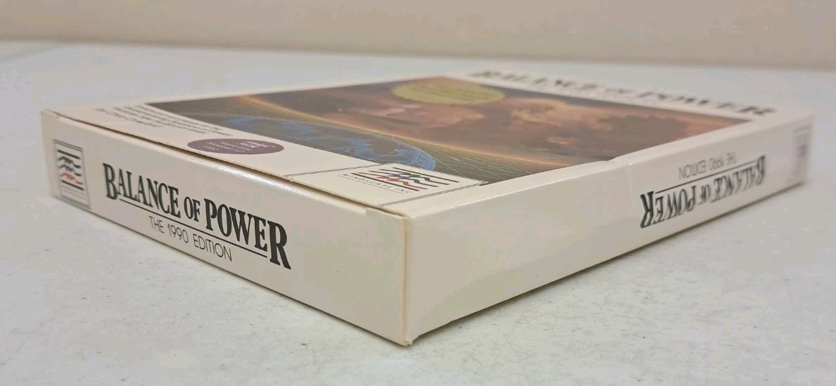 No Discs-Box/Manual Only- Balance of Power The 1990 Edition-Amiga 512
