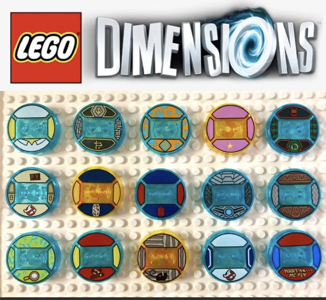 LEGO Dimensions NFC Toy Tag RFID Game Disc FINN, BEAST BOY, GAMER, SONIC, JAKE