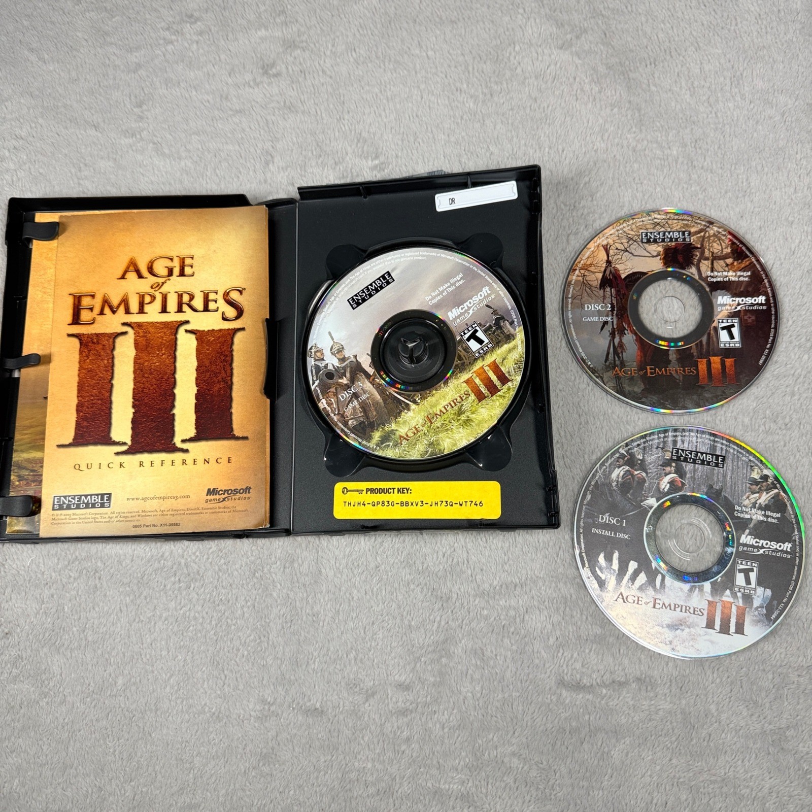 Microsoft PC Strategy Game Lot 10 Multicolor Age of Empires Rome RTS TESTED