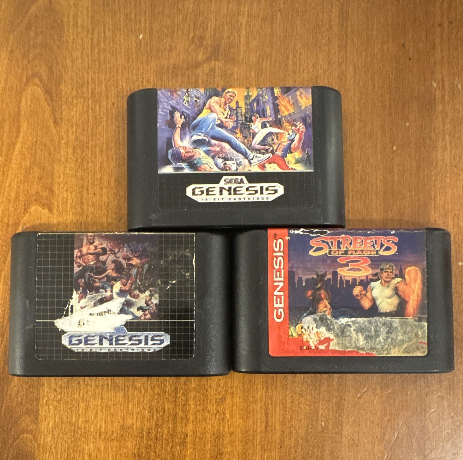SEGA Genesis Streets of Rage 1 2 3 Game(s) Cartridges Only Working
