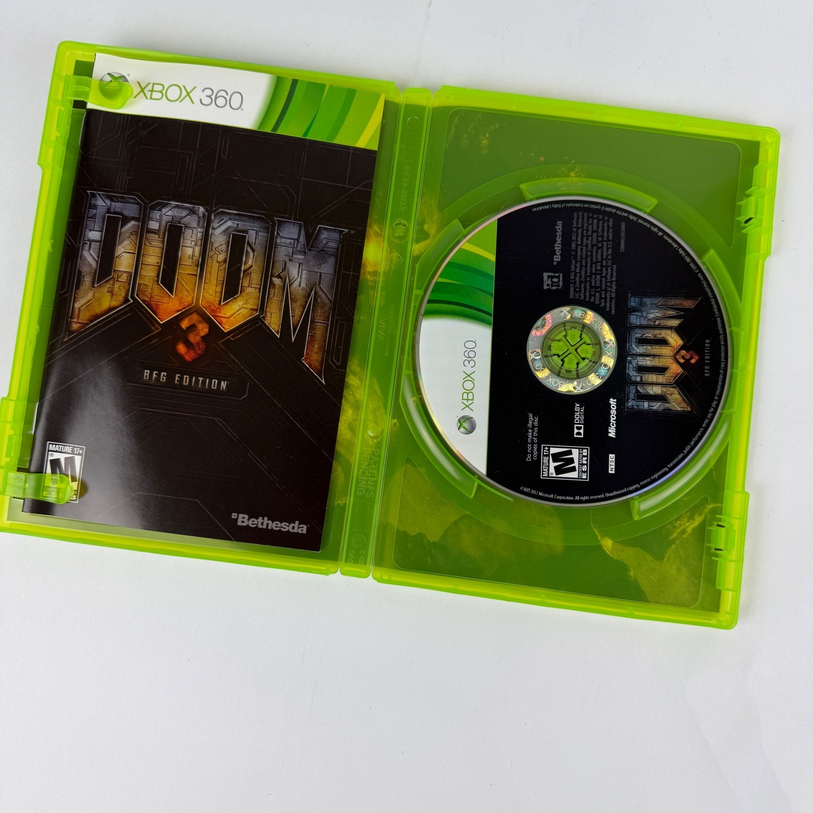 Doom 3 BFG Edition Xbox 360 Remastered Includes Doom 1 2 and Lost Mission NTSC