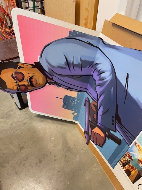 Grand Theft Auto Rockstar GTA Vice City Stories PSP Standee RARE Unassembled
