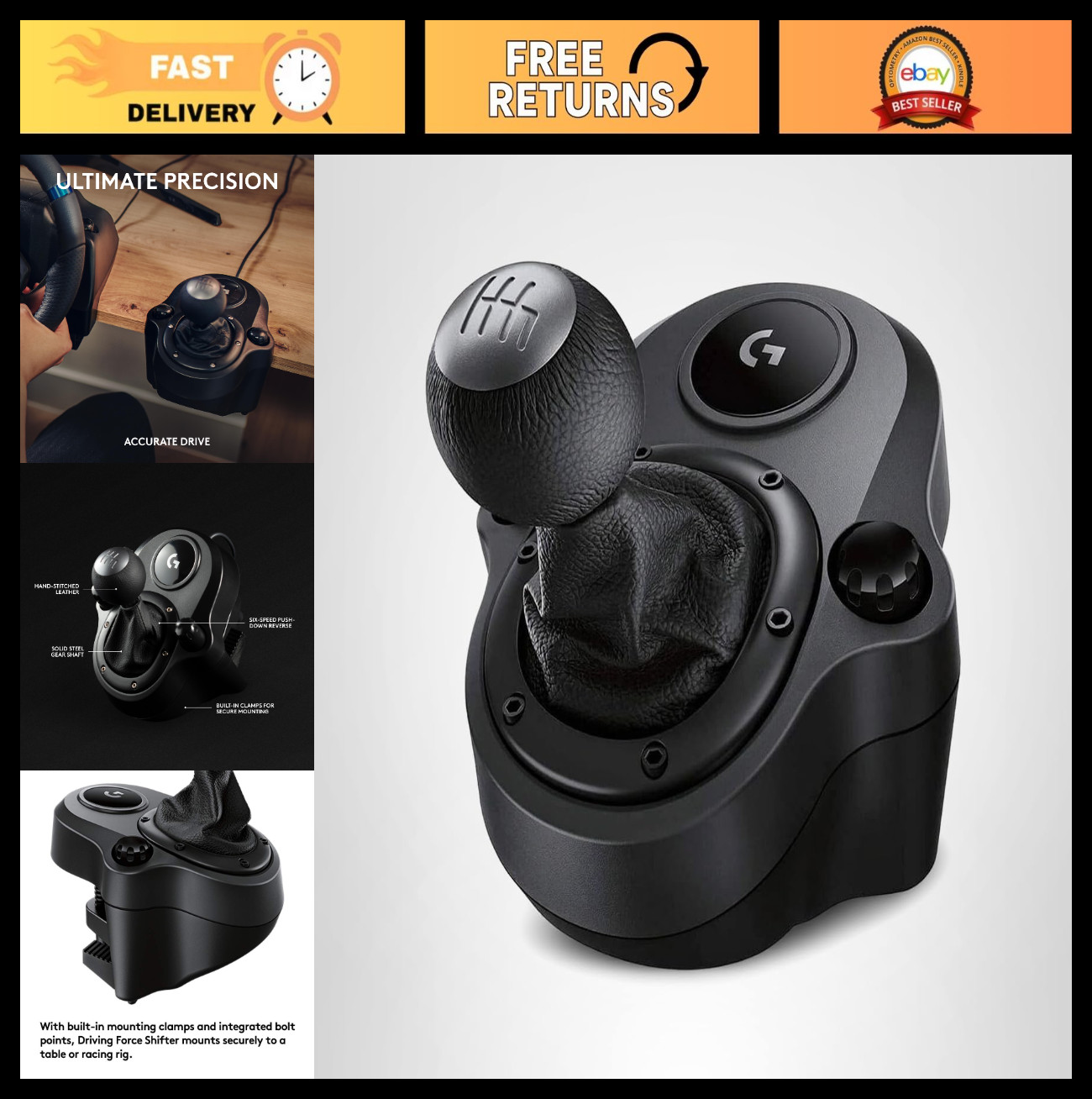 Racing Wheel Shifter for G29 G920 G923 – Compatible with PS5, PS4, Xbox Series X