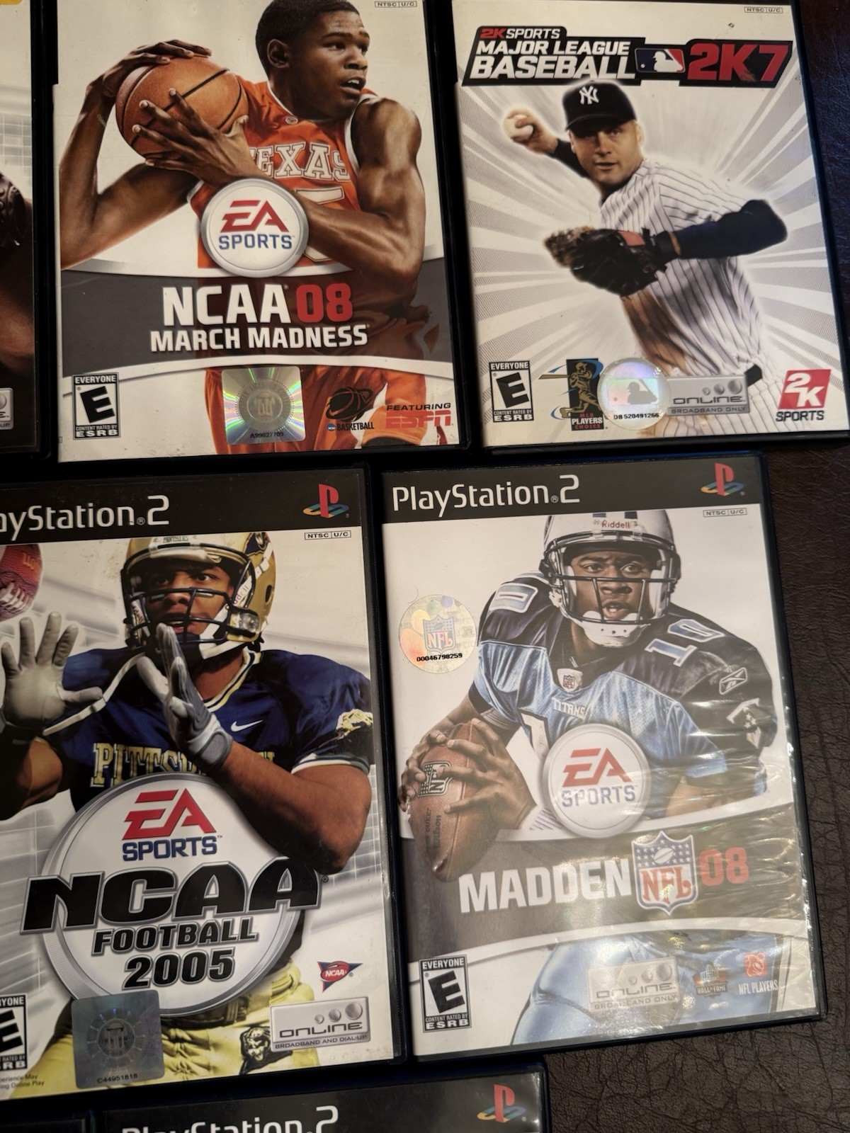 Ps2 Sports Game Lot Tiger Woods PGA Tour, MLB, NCAA Football, NCAA March Madness