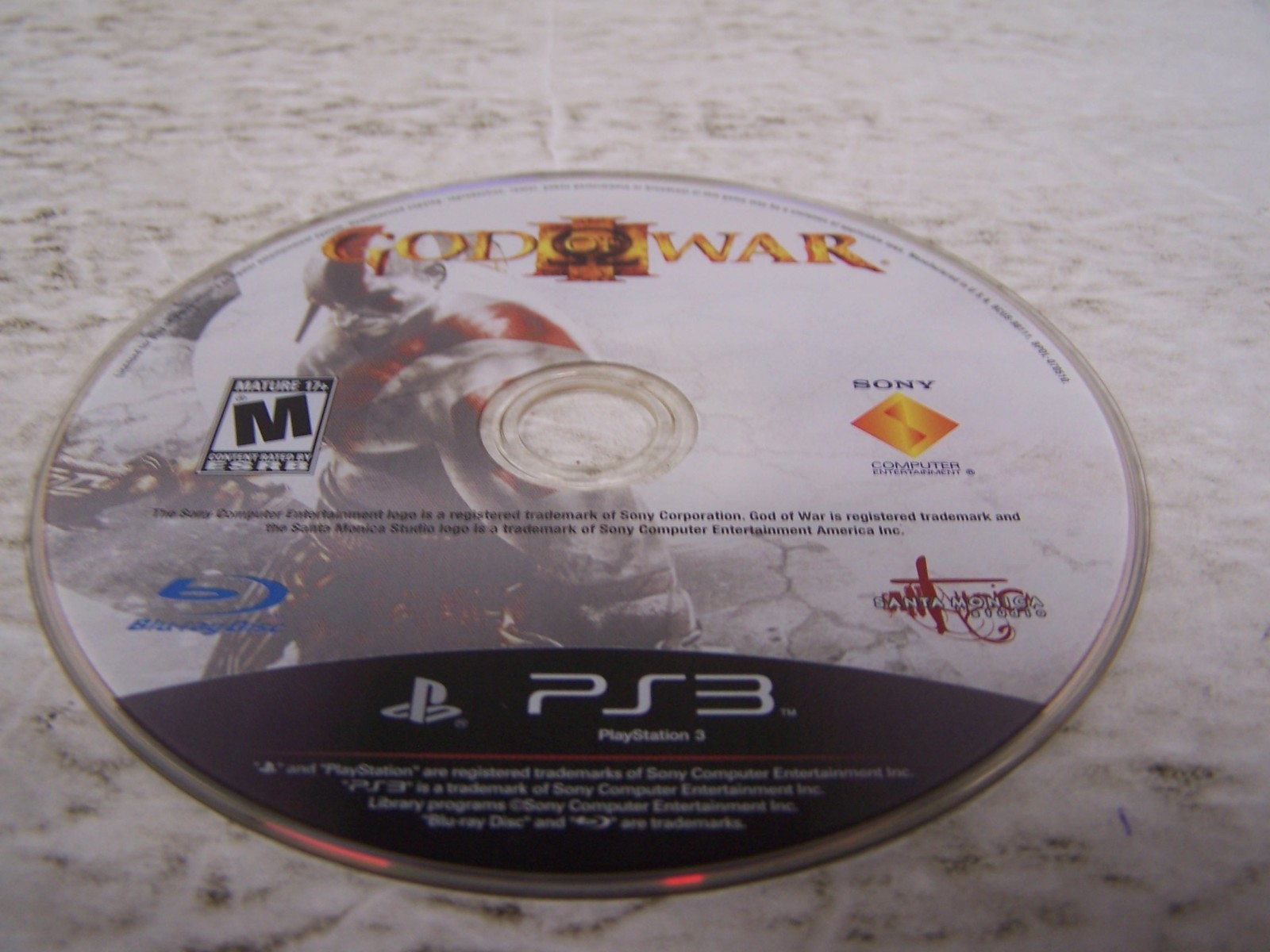God of War III (PS3, 2012) Disc Only