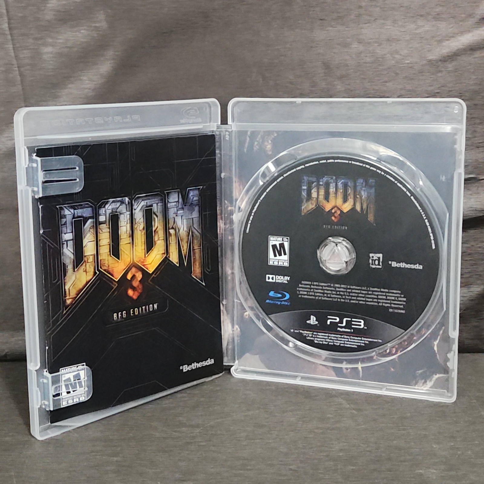Doom 3 BFG Edition Sony PlayStation 3 PS3 Game M Bethesda Shooter Horror