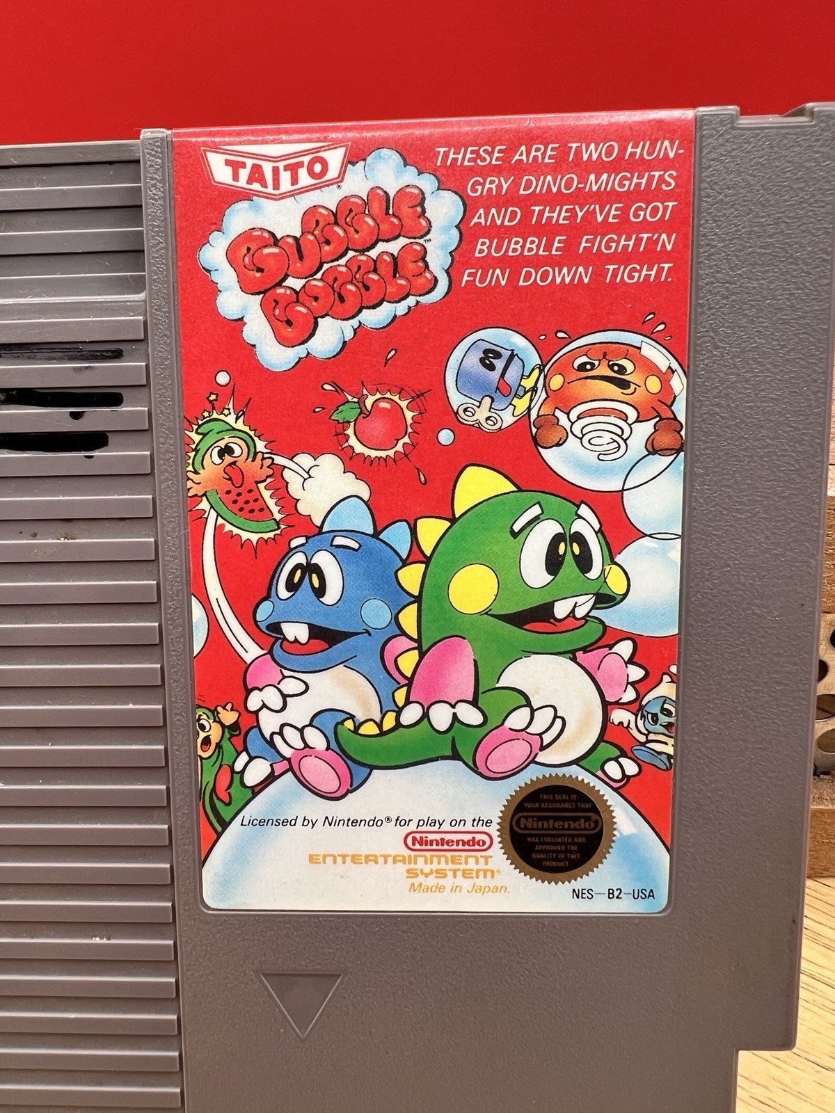 Bubble Bobble (Nintendo Entertainment System, 1985) NES Authentic