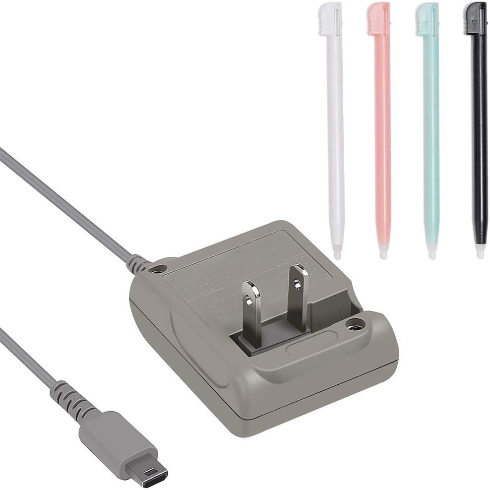 DS Lite Charger Kit, AC Power Adapter and Stylus Pen for Nintendo DS Lite, Wall