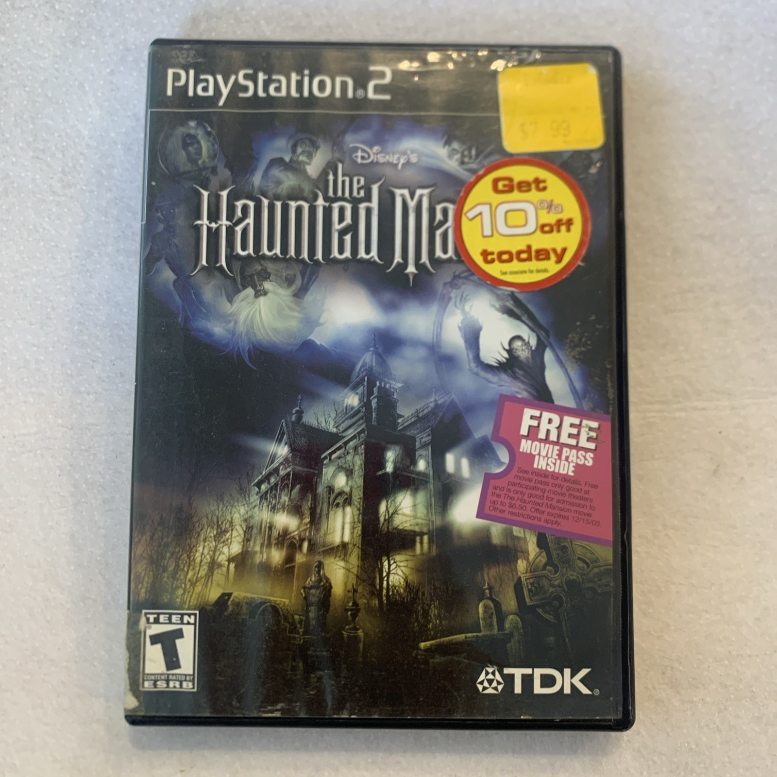The Haunted Mansion – PS2 – CIB – With Expired Movie Ticket