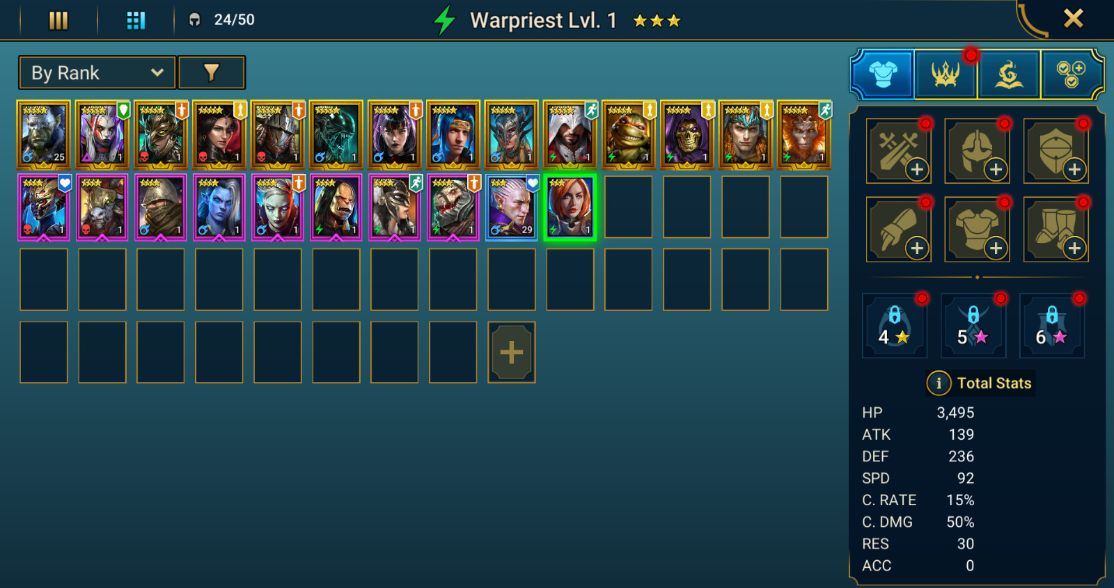 Raid Shadow Legends | Starter : 165 Ancient, 34 Void, 25 Primal, 4 Sacred Shards