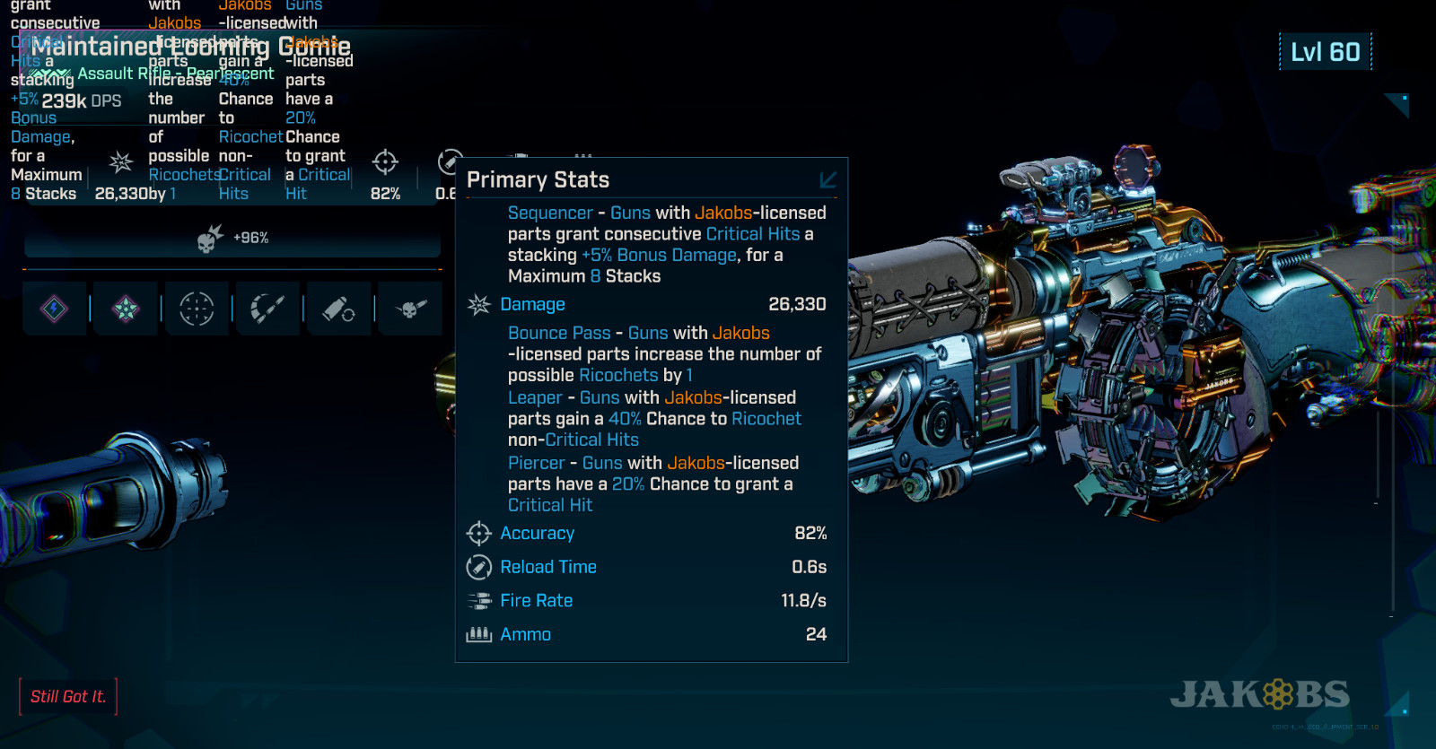 Borderlands 4 • MODDED PEARL AR • Looming Gomie • Lvl 60 • 239k DPS • PS PC XBOX
