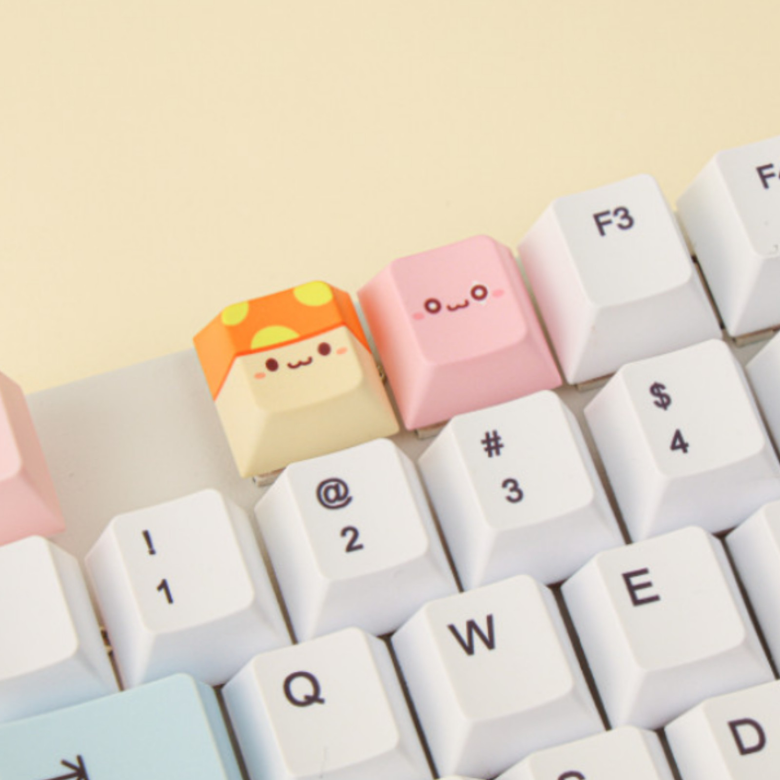 Maple Story Movie Limited Edition Keycap Keyring 2Types PinkBean Orange Mushroom