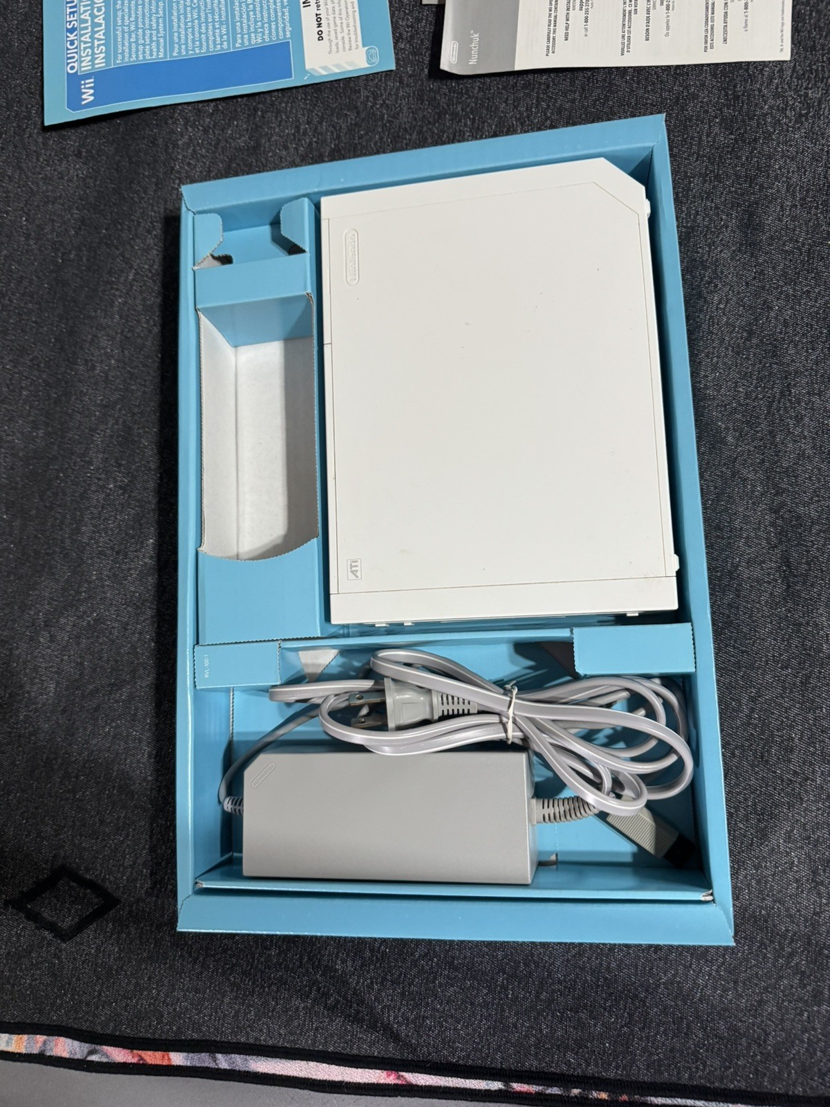 Nintendo RVL-001 Wii Console With Box – White | No Controller, Nunchucks Or Game