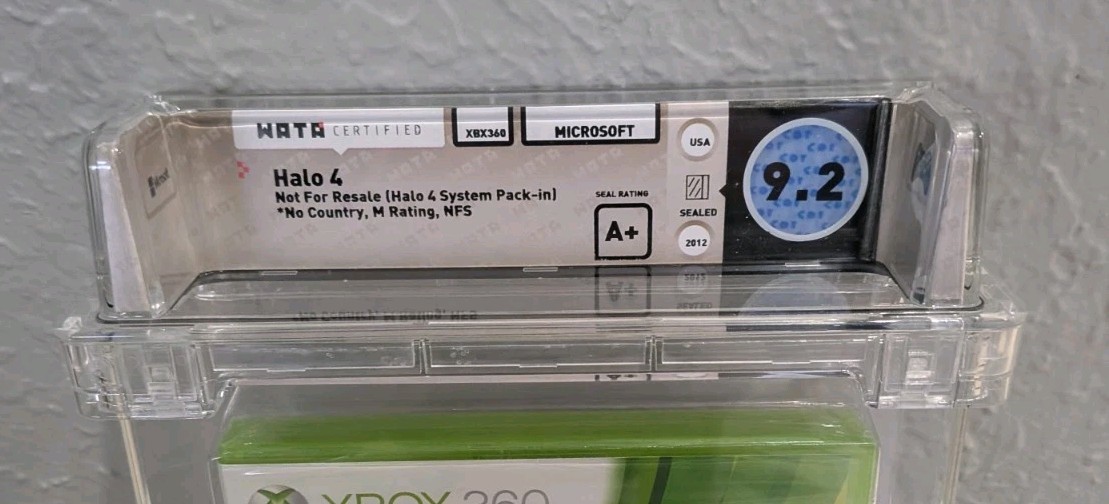 Halo 4 NFR Xbox 360 New Sealed Graded WATA 9.2 A+