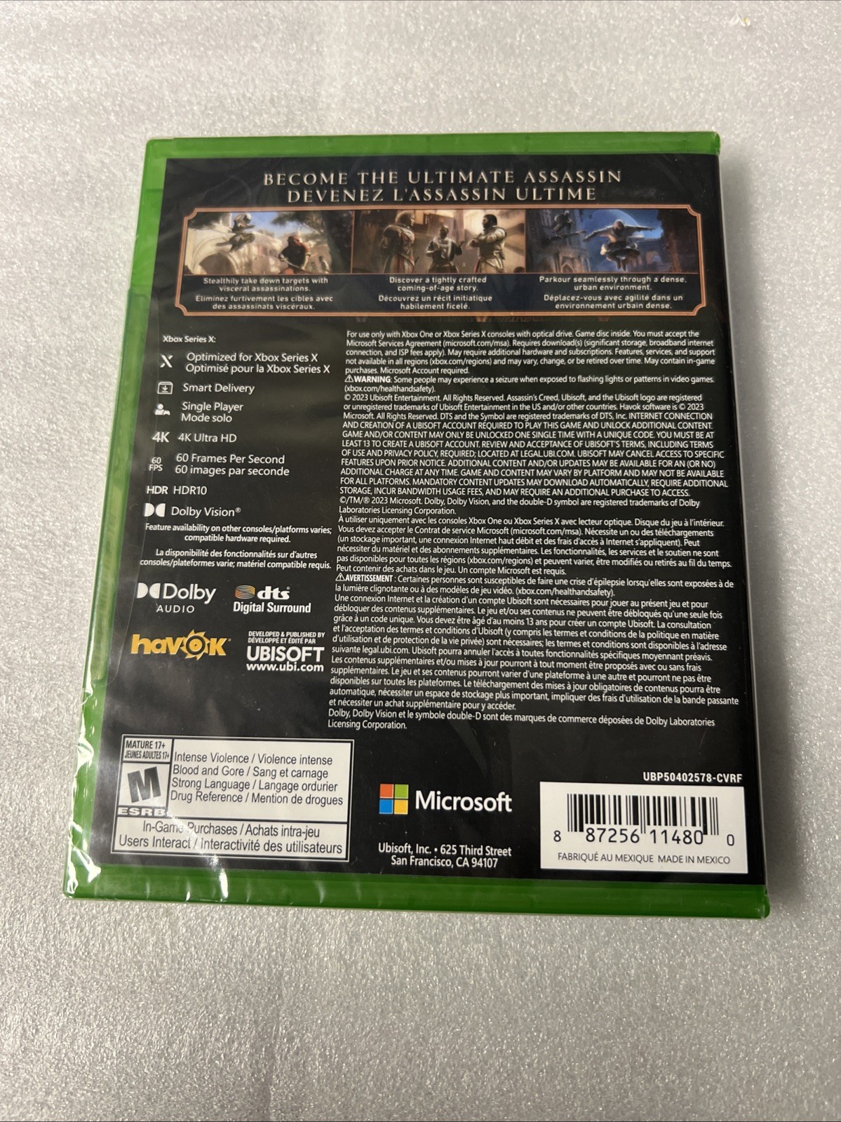 Assassin’s Creed Mirage Standard Edition – Xbox One, Xbox Series X NEW SEALED
