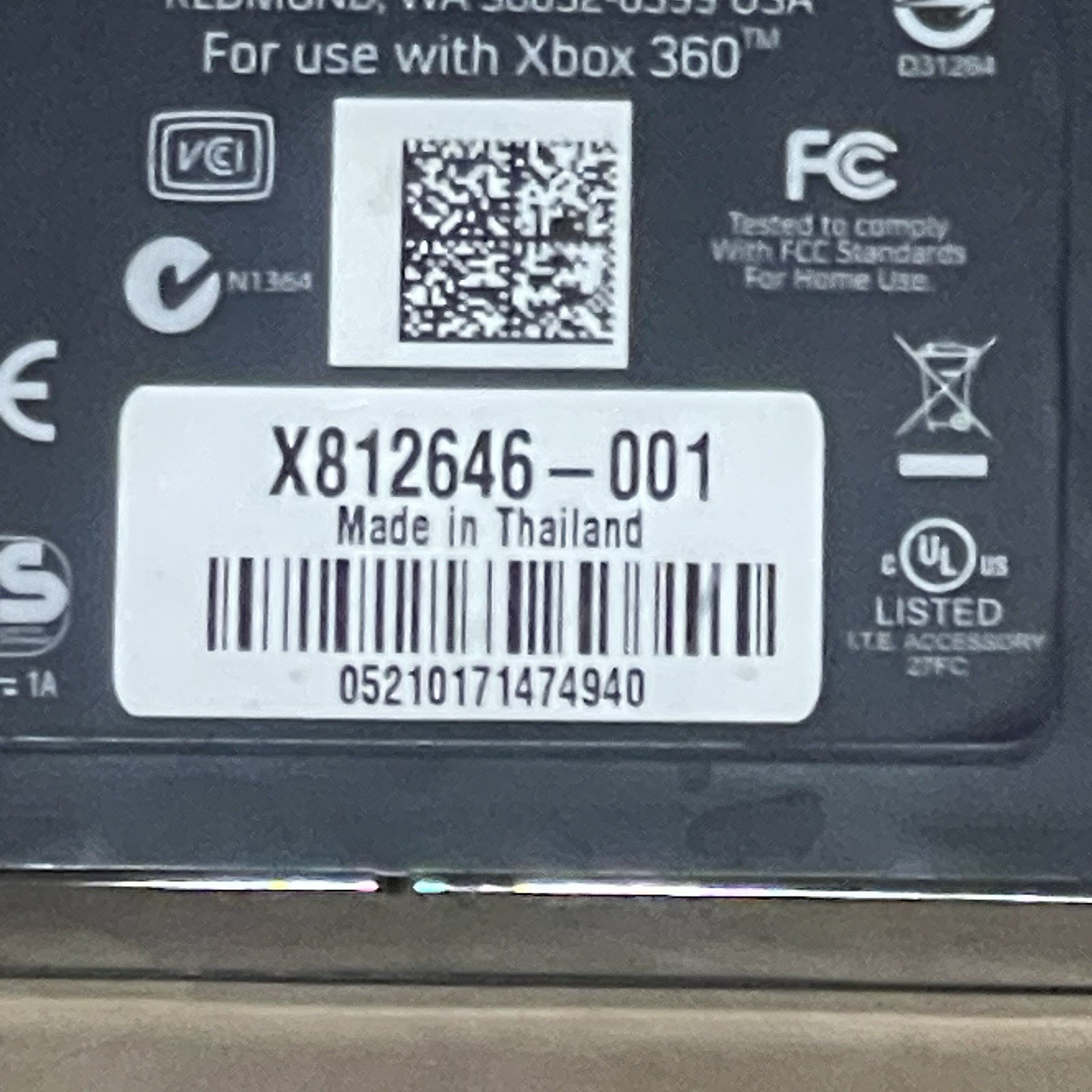 Microsoft Xbox 360 Internal Hard Drive HDD 120 GB Black X812646-001