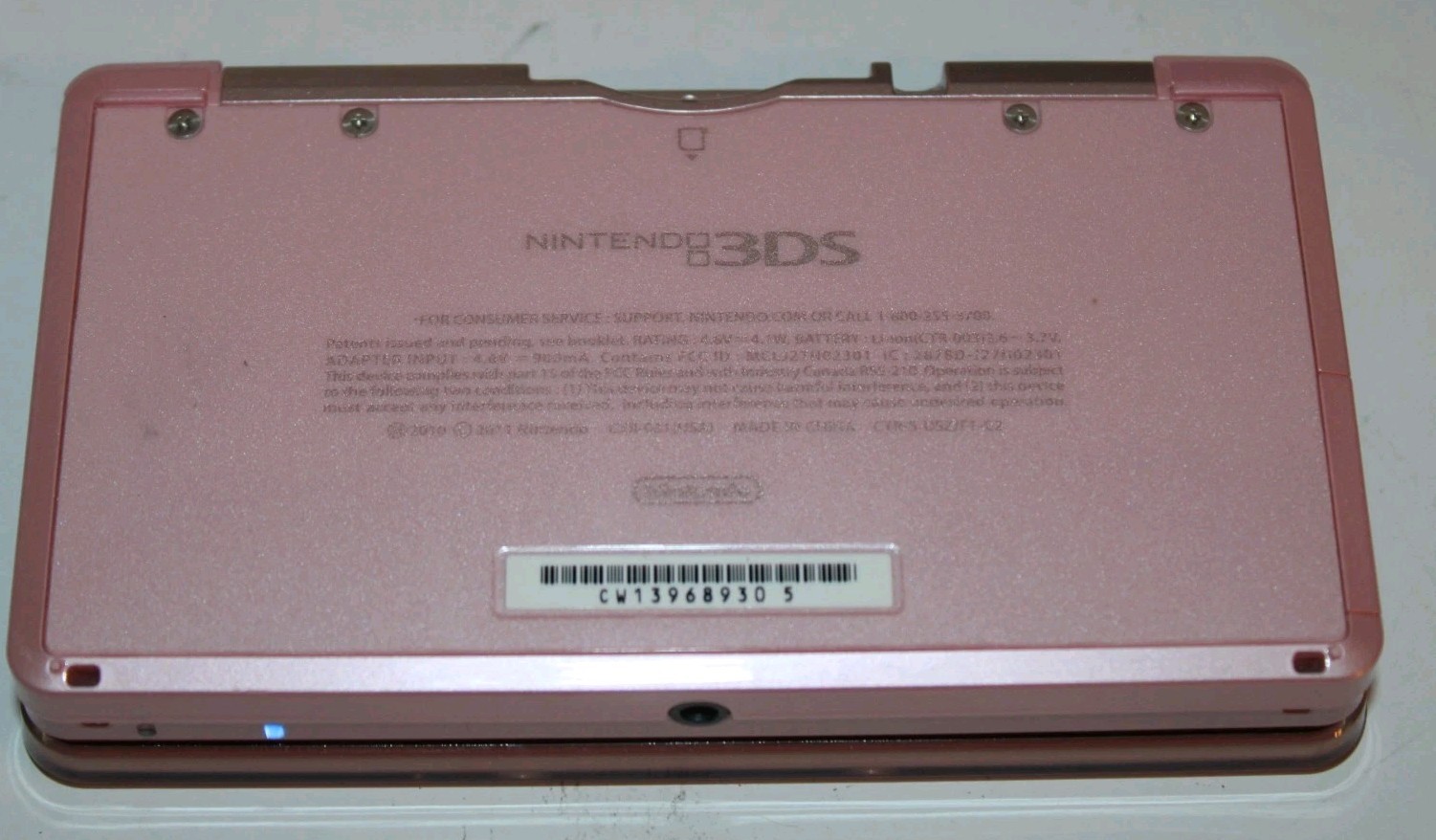 Nintendo 3DS Princess Peach Pink Handheld System With Case And 7 Games