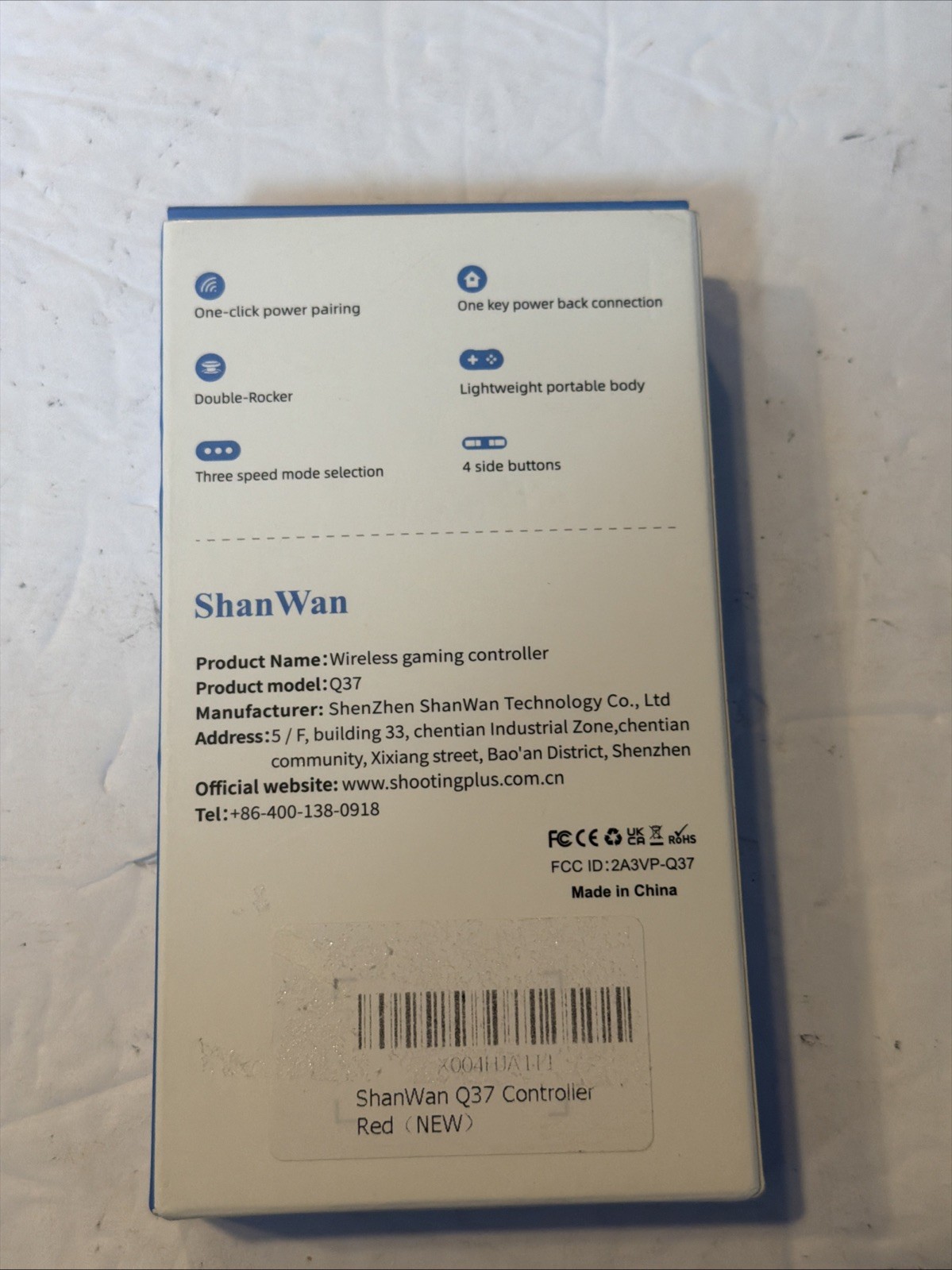 ShanWan Q37 Wireless Game Controller New in Box