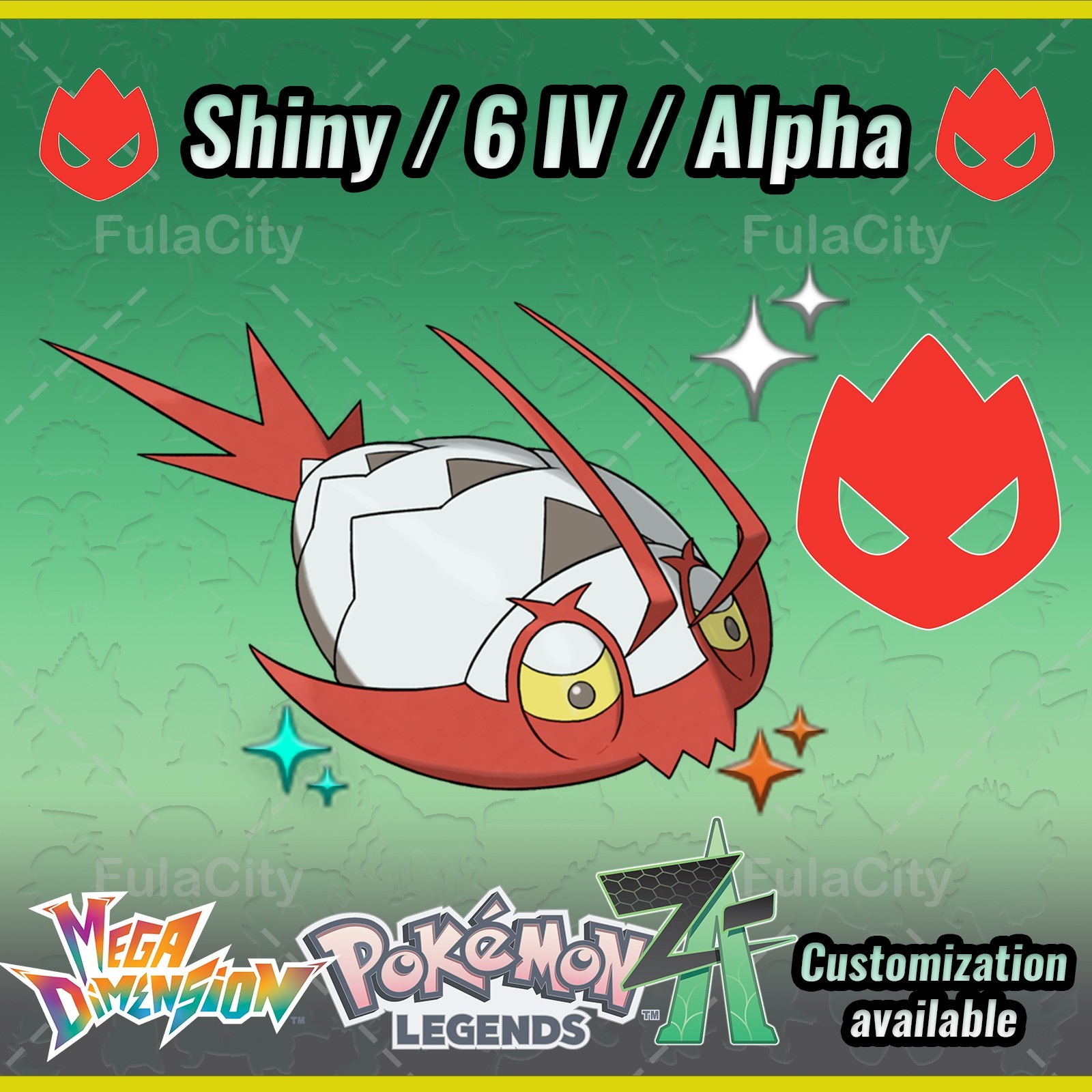 Wimpod ❗❗❗ Alpha Shiny ❗❗❗ Pokemon Legends ZA ⚫ 6 IV 🟢 @ Any item