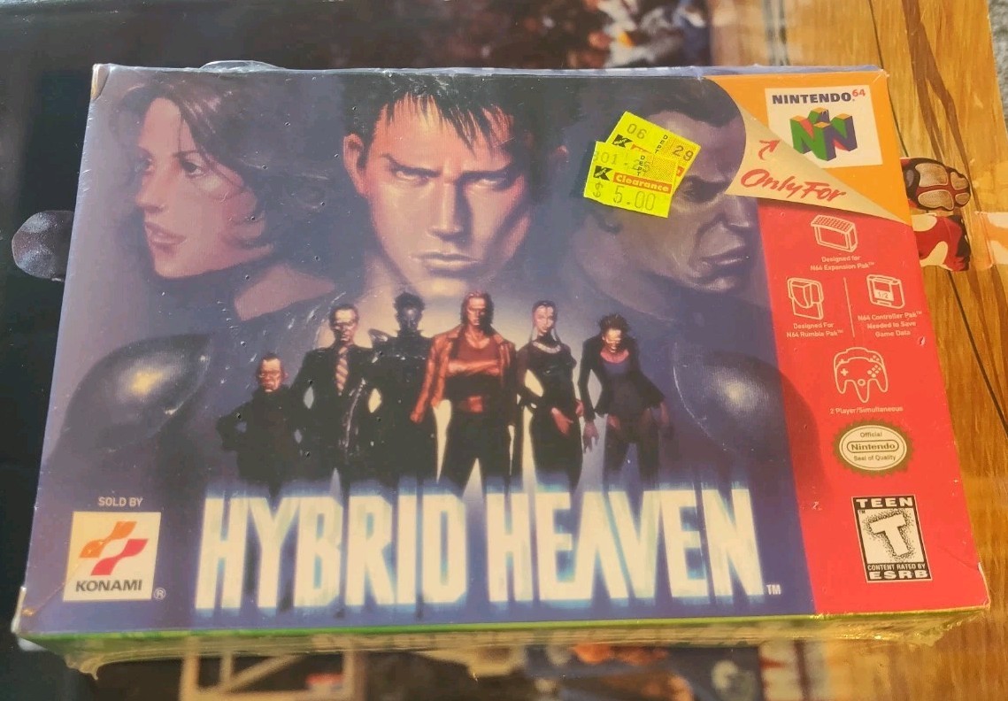 “Hybrid Heaven” Nintendo 64 Video Game 100% Complete Brand New In Sealed Box