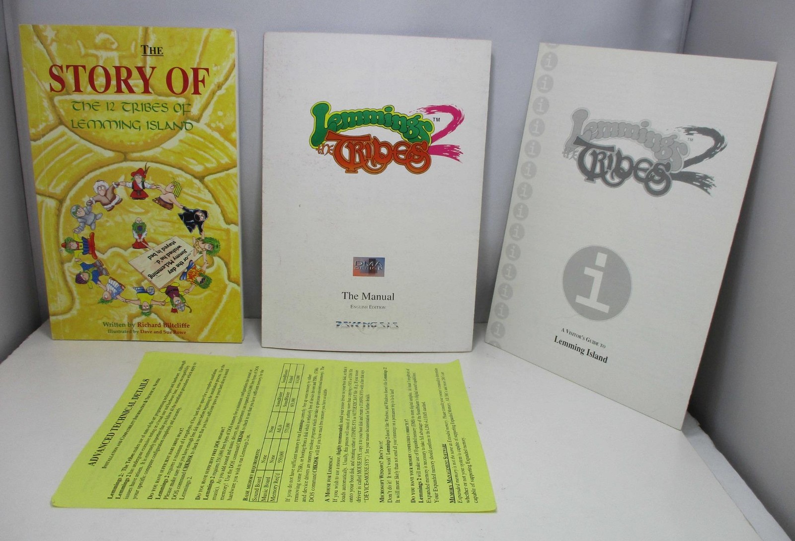 1993 Psygnosis Lemmings 2 “The Tribes” Big Box PC (2) 3.5″ Floppy Disks – Tested
