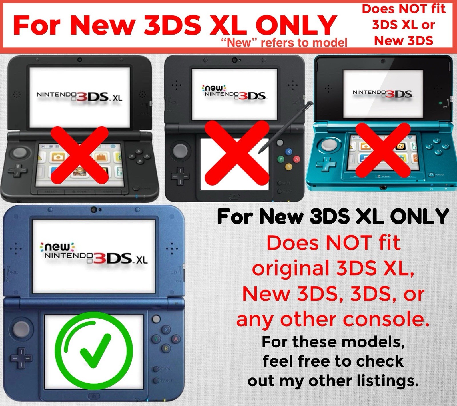 Replacement Stylus for NEW Nintendo 3DS XL – Choose your Color!