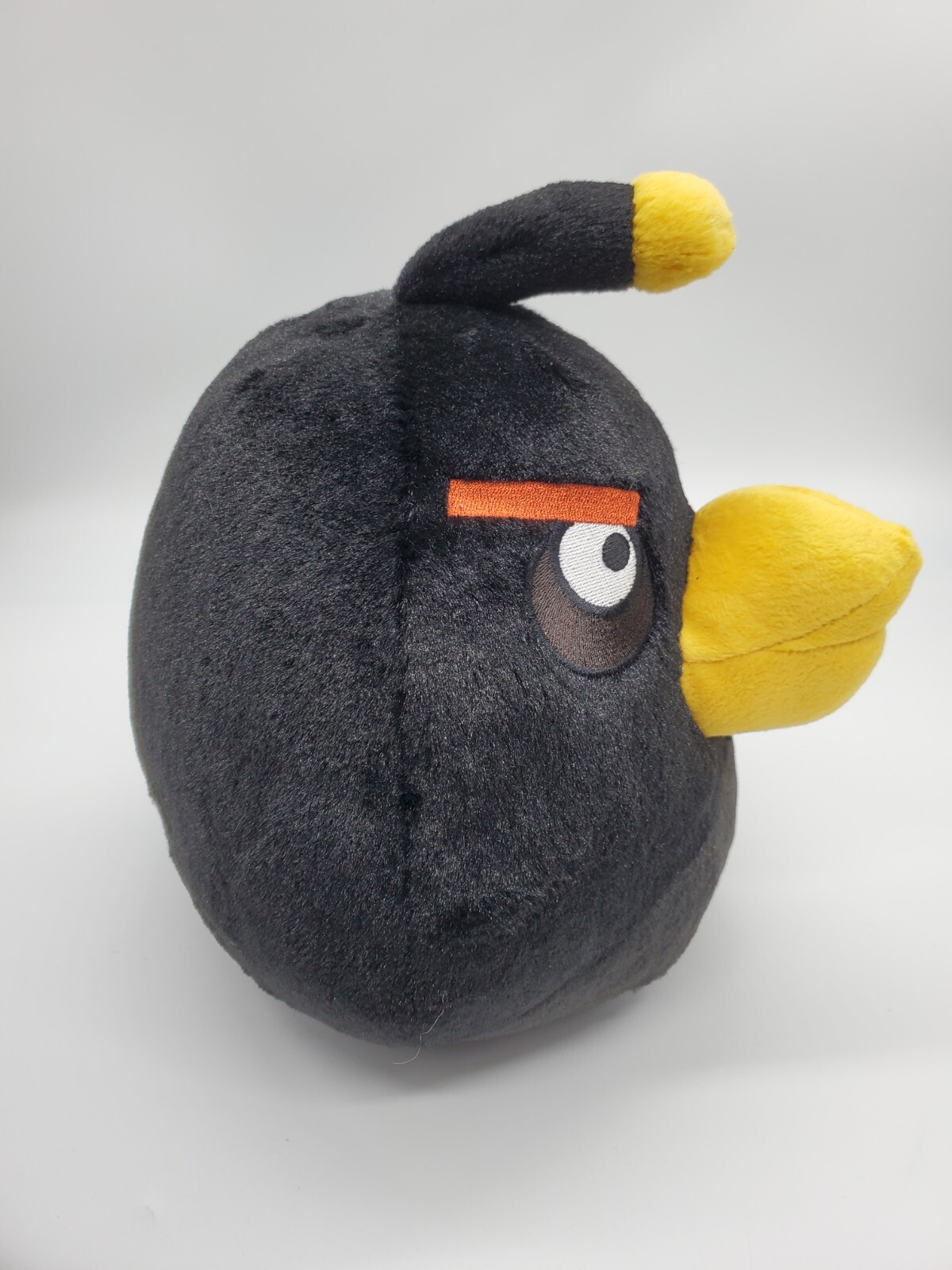 Angry Birds Plush Black Bomb Bird Toy Stuffed Animal 10” No Sound Super Soft