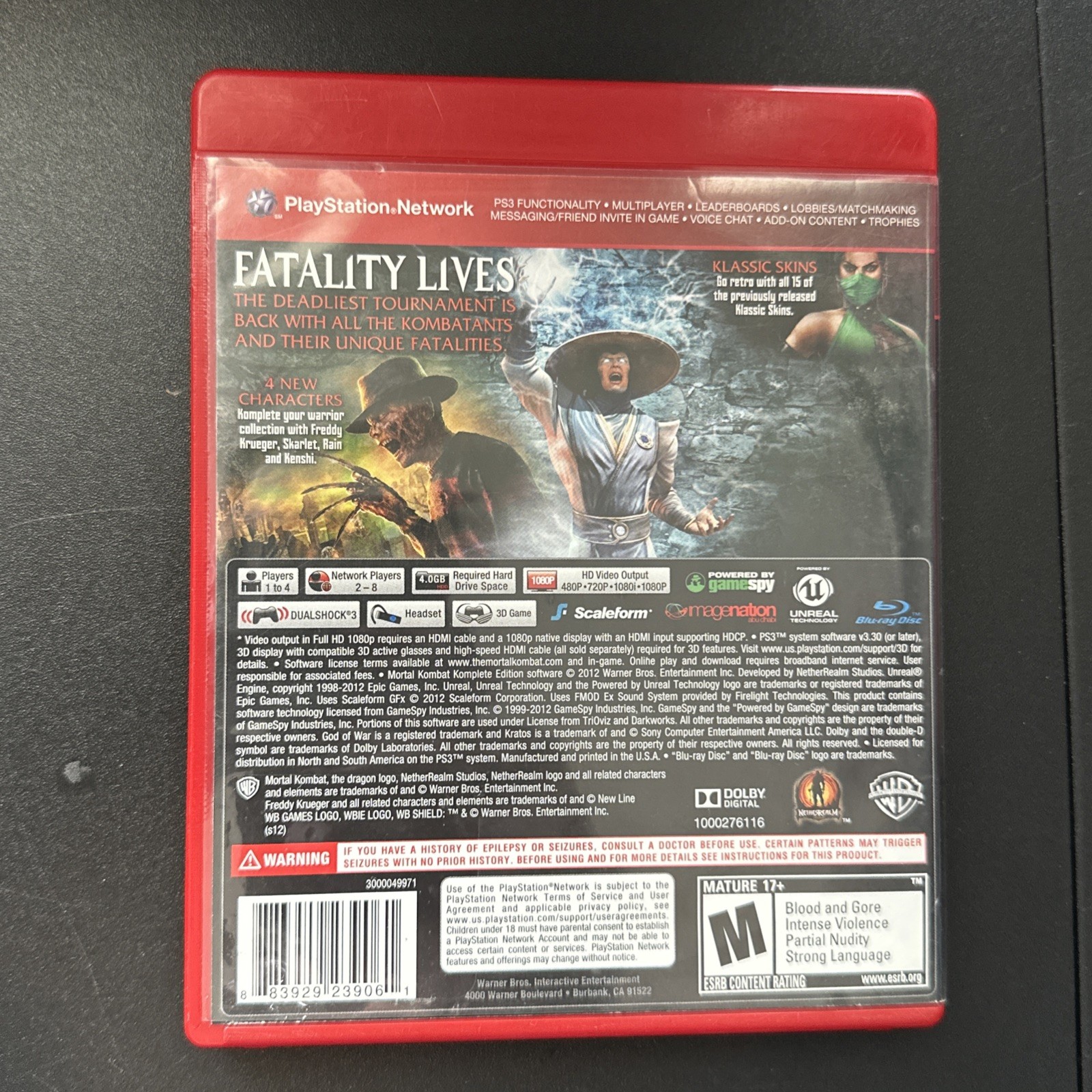 Mortal Kombat Komplete Edition Sony PlayStation 3 2012 PS3 Complete Combat CIB