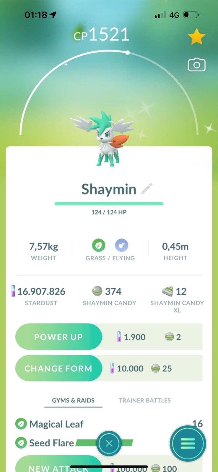 RARE SHINY SHAYMIN POGO | CUSTOM OT | PoGo Home Transfer