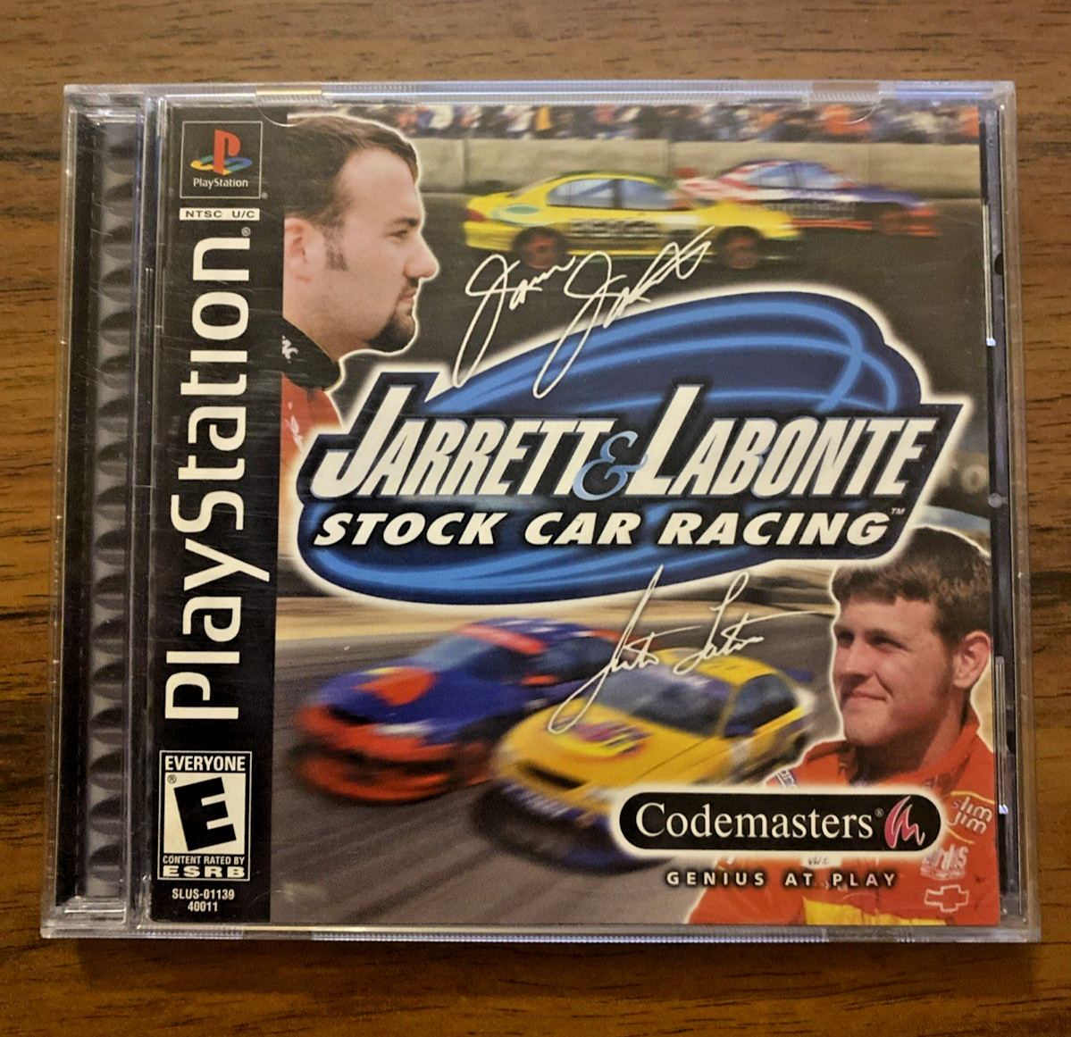 Jarrett & Labonte Stock Car Racing (Sony PlayStation 1, Ps1) CIB w/ Reg. Card