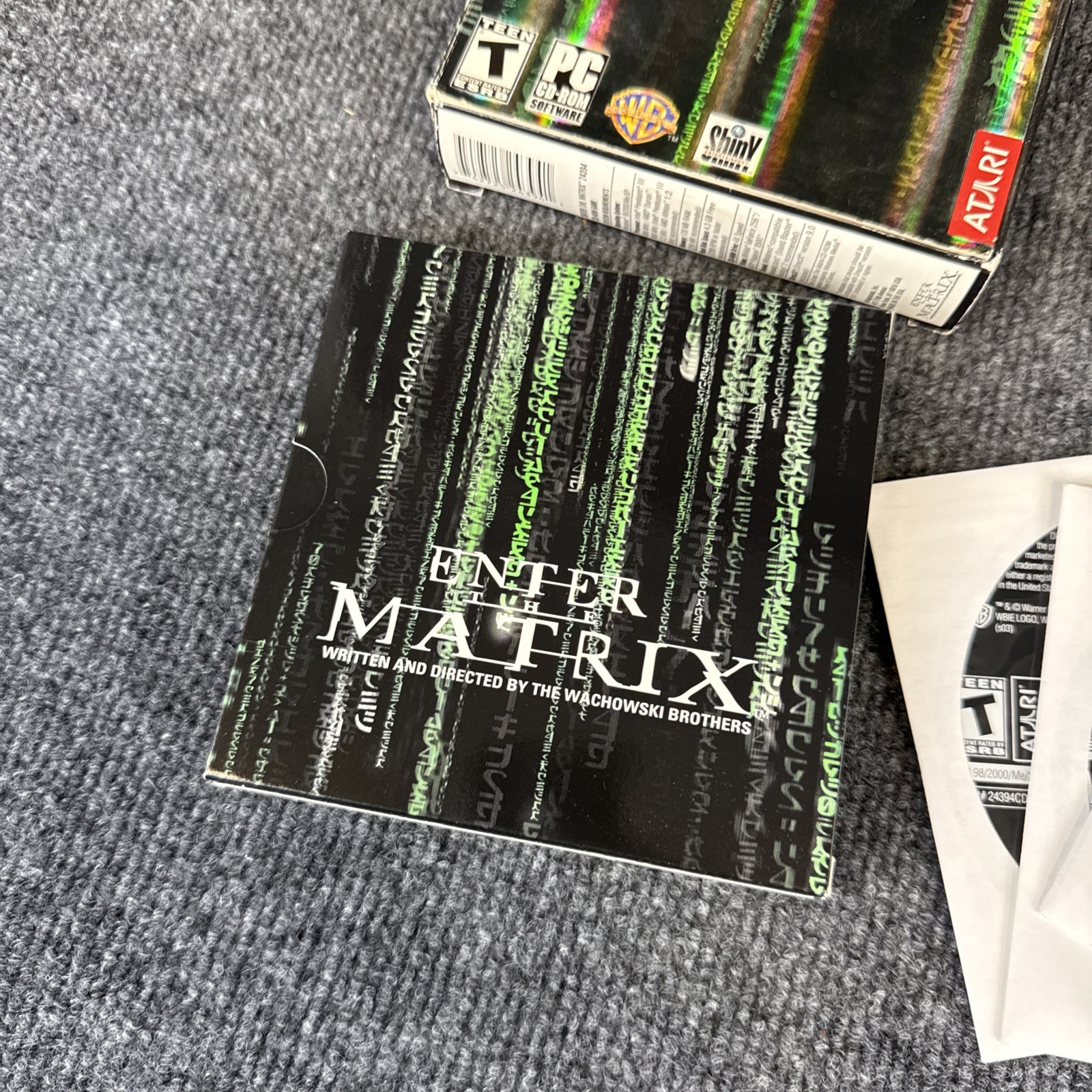 Enter the Matrix PC Game (2003) 4-Disc CD ROM Small Box Atari Complete