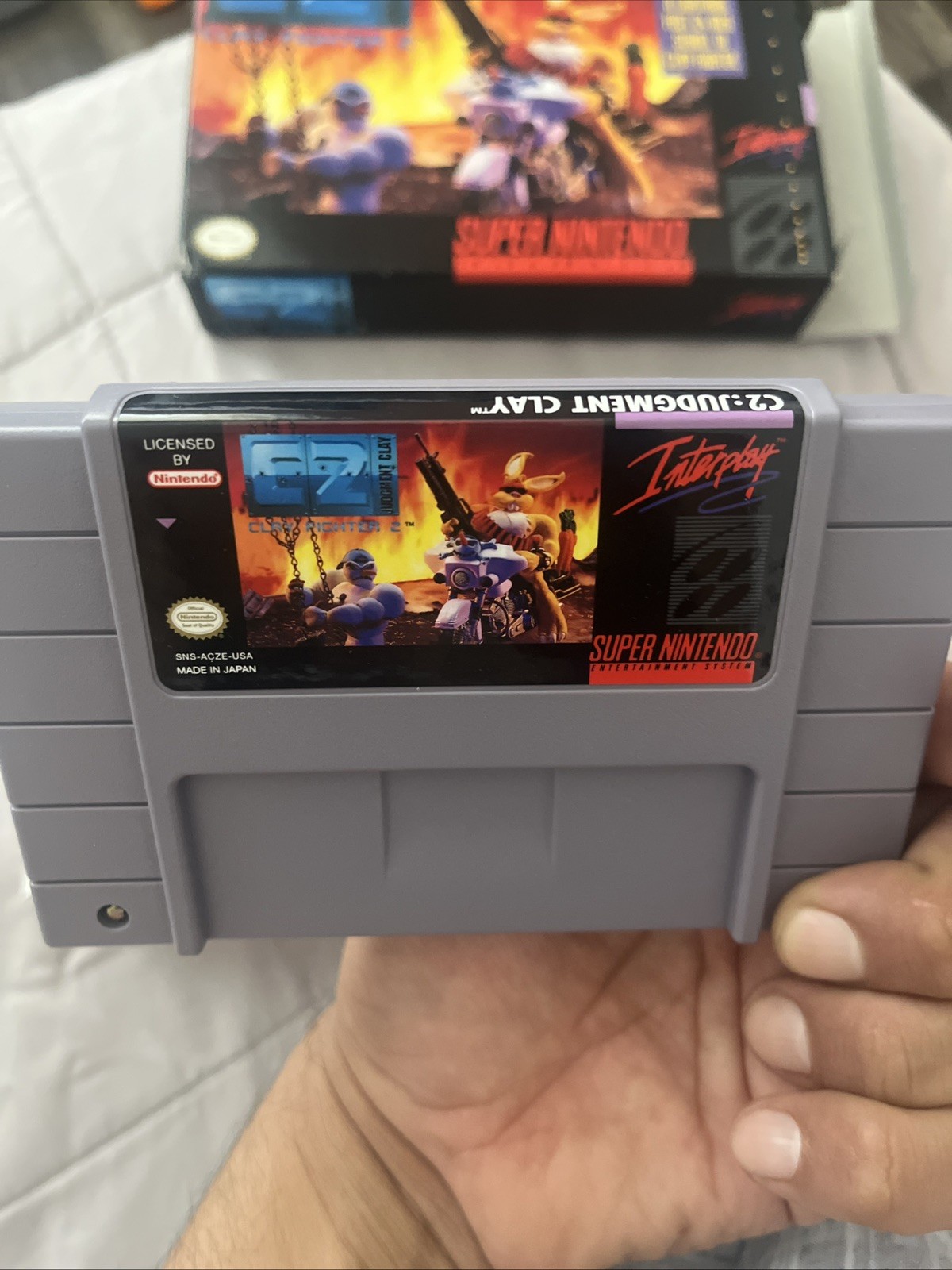 C2 ClayFighter 2 Judgment Clay – Super Nintendo SNES in box NO Manual