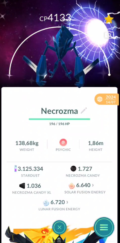 Shiny Necrozma Wormhole Background – Level 50 – 3 Move