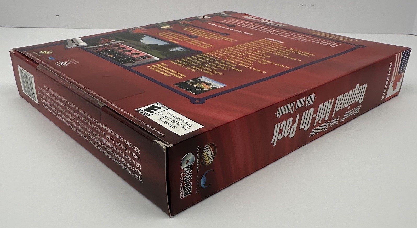 Microsoft Train Simulator USA Canada Regional Add-On Pack PC Big Box SEALED NOS