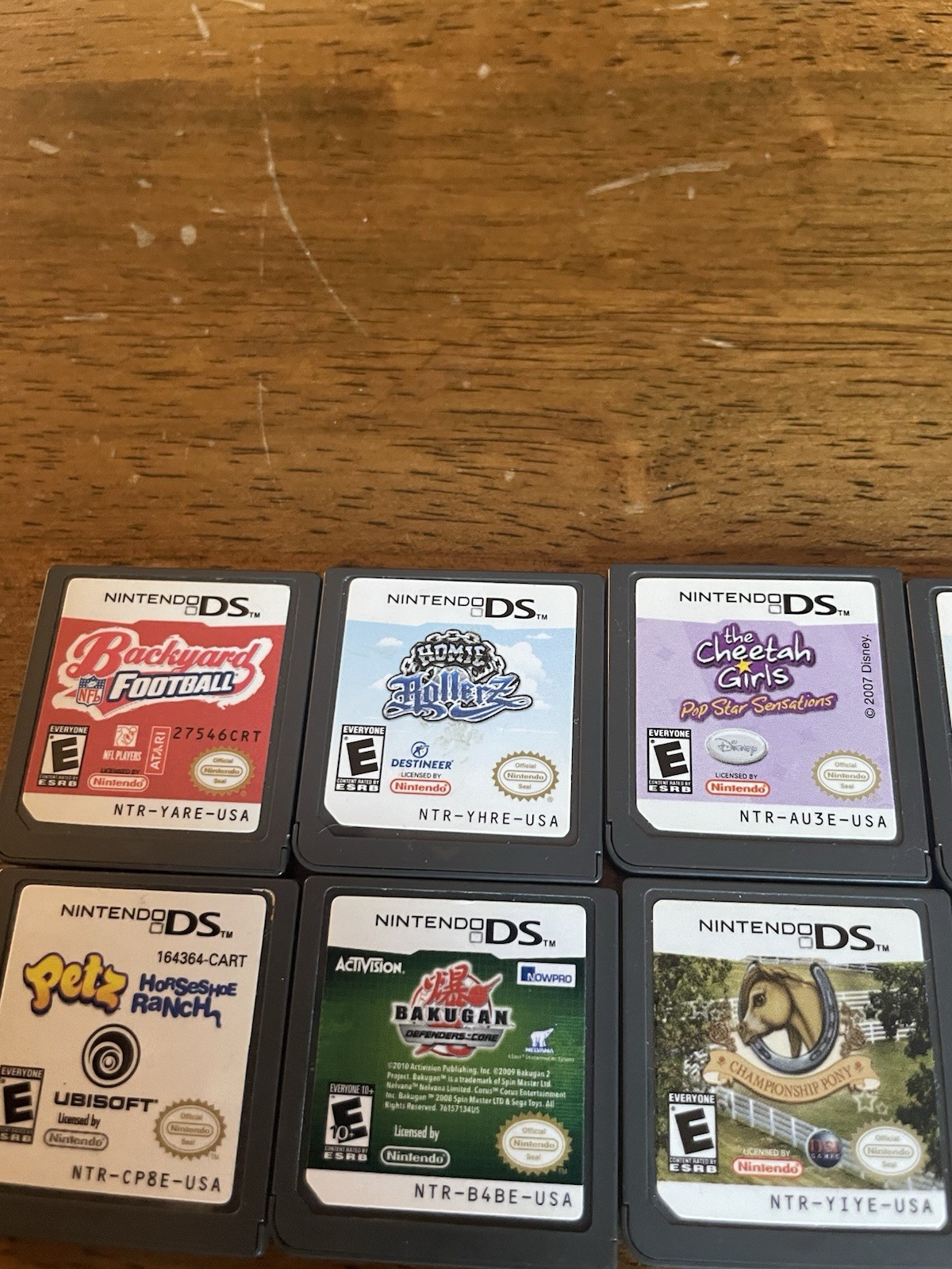 Nintendo DS lite Silver Console (USG-001), 14 DS Games Tested