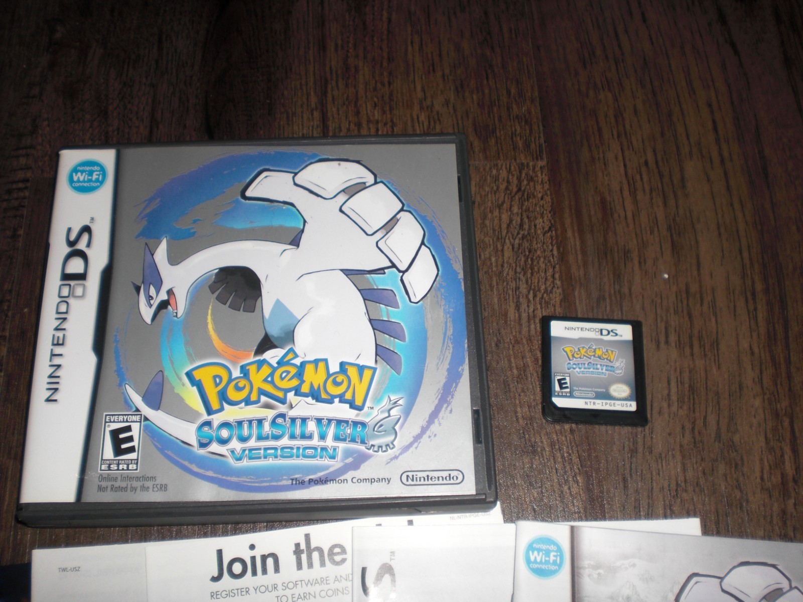 AUTHENTIC Pokemon SoulSilver Version Nintendo DS 3DS XL Case Manual COMPLETE CIB