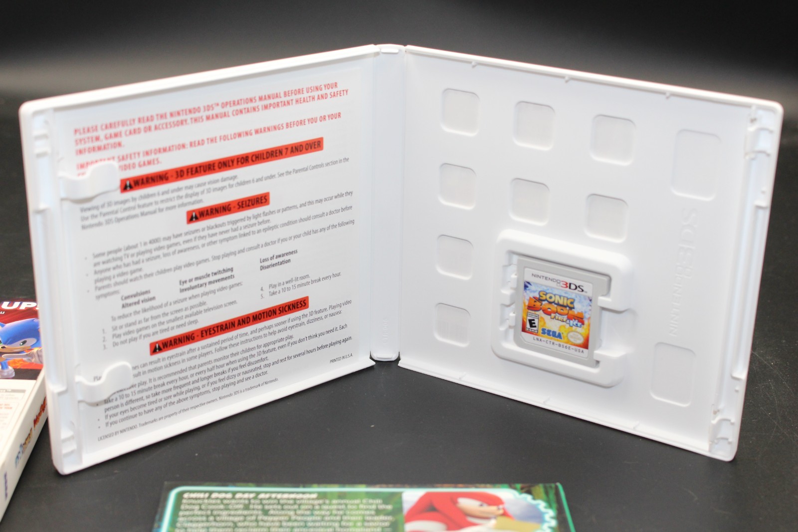 Sonic Boom: Fire & Ice (Nintendo 3DS, 2016) Complete. (WITH BONUS DVD) Tested