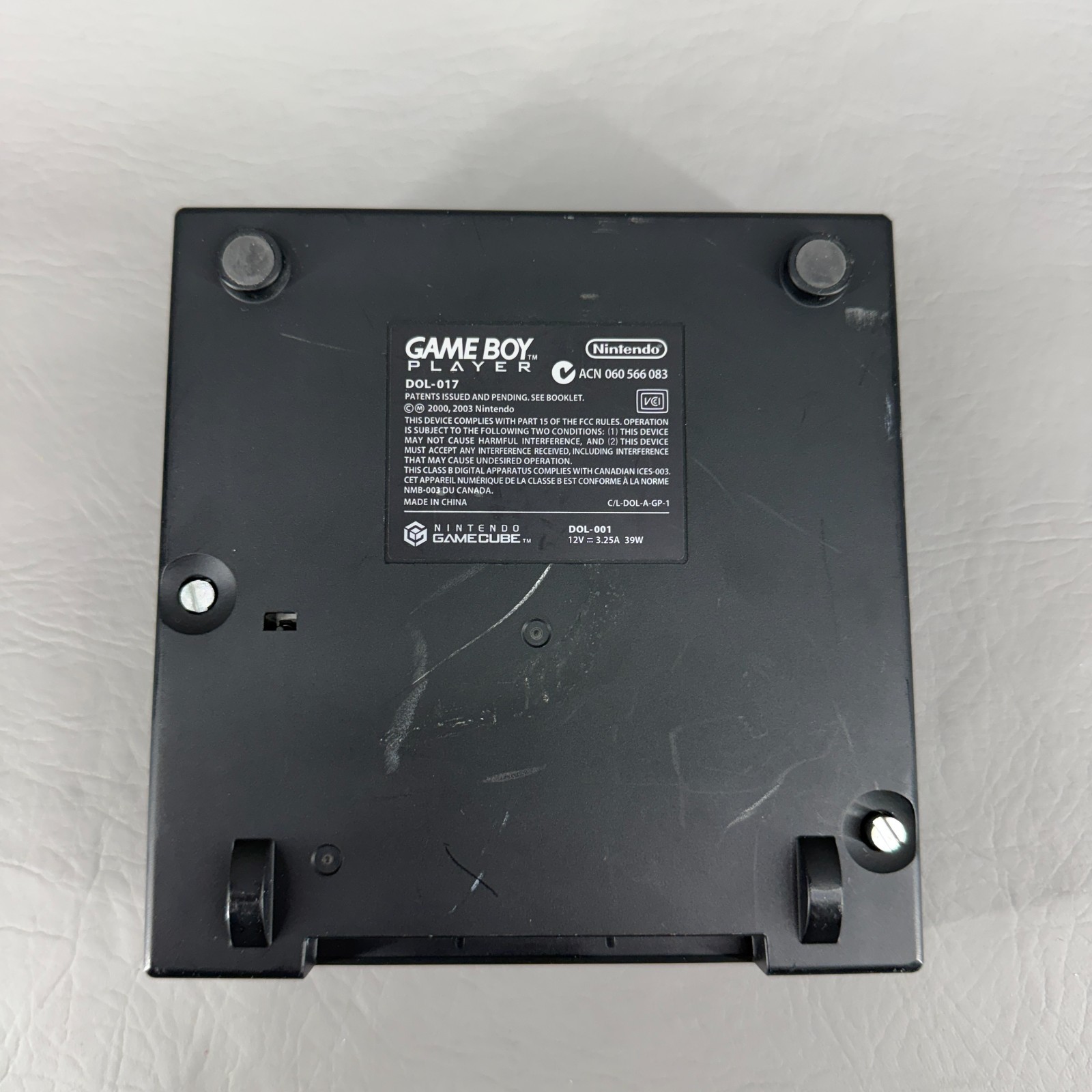 Nintendo GameCube GameBoy Player DOL-017 Cartridge Adapter Only Black – Tested