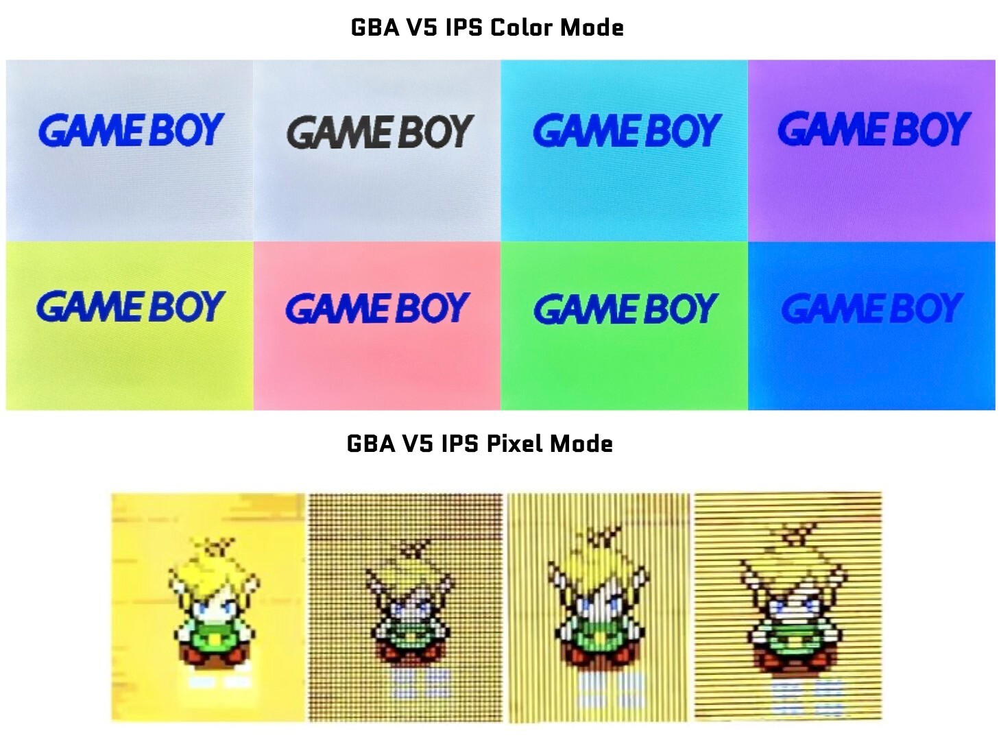 Nintendo Game Boy Advance GBA V5 IPS LCD GLACIER System w/ Rechargeable Battery